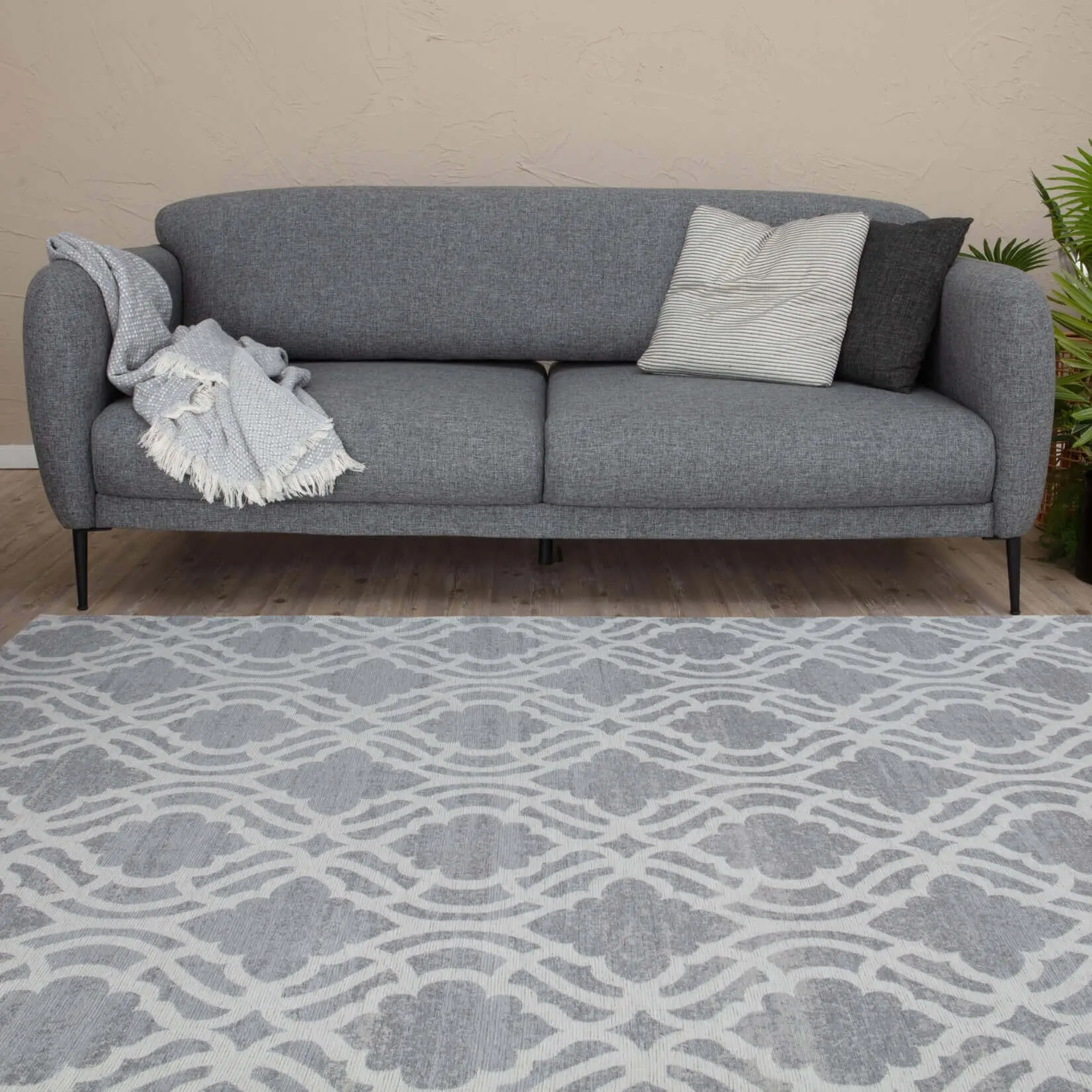 Washable Rug Carina Grey | 6901G - Image 4
