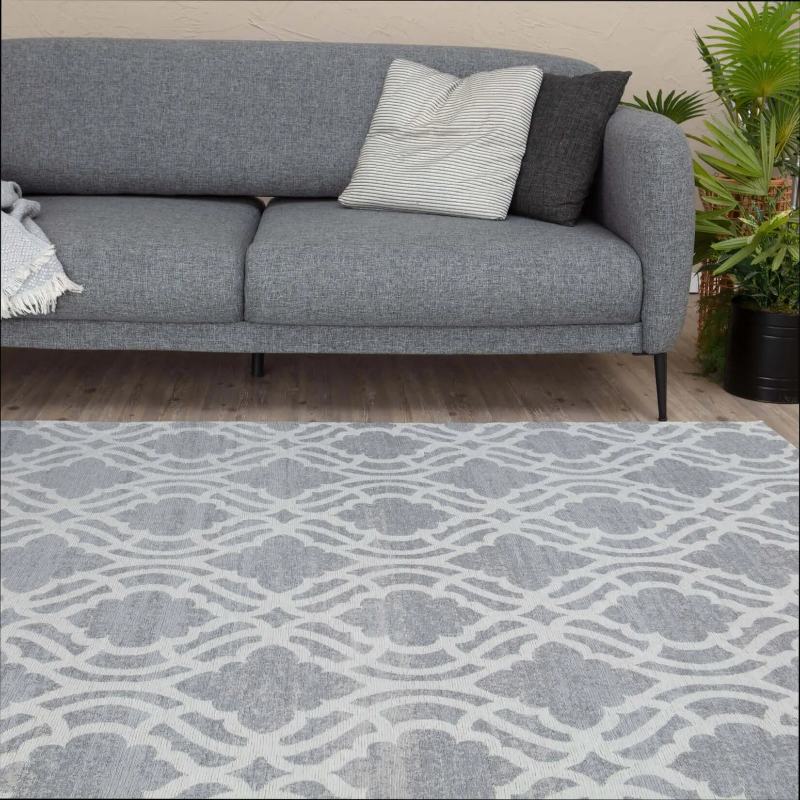 Washable Rug Carina Grey | 6901G - Image 5