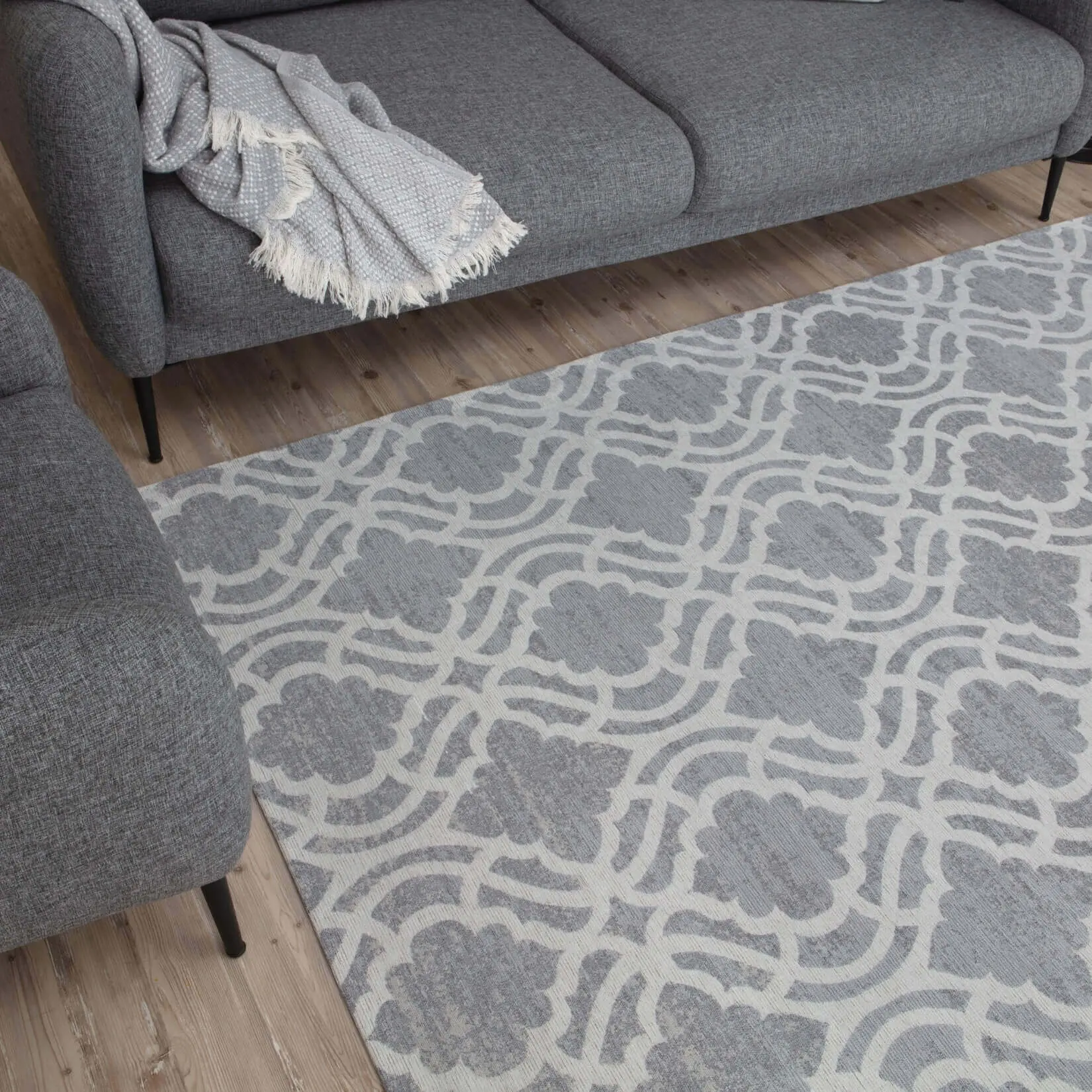 Washable Rug Carina Grey | 6901G - Image 7