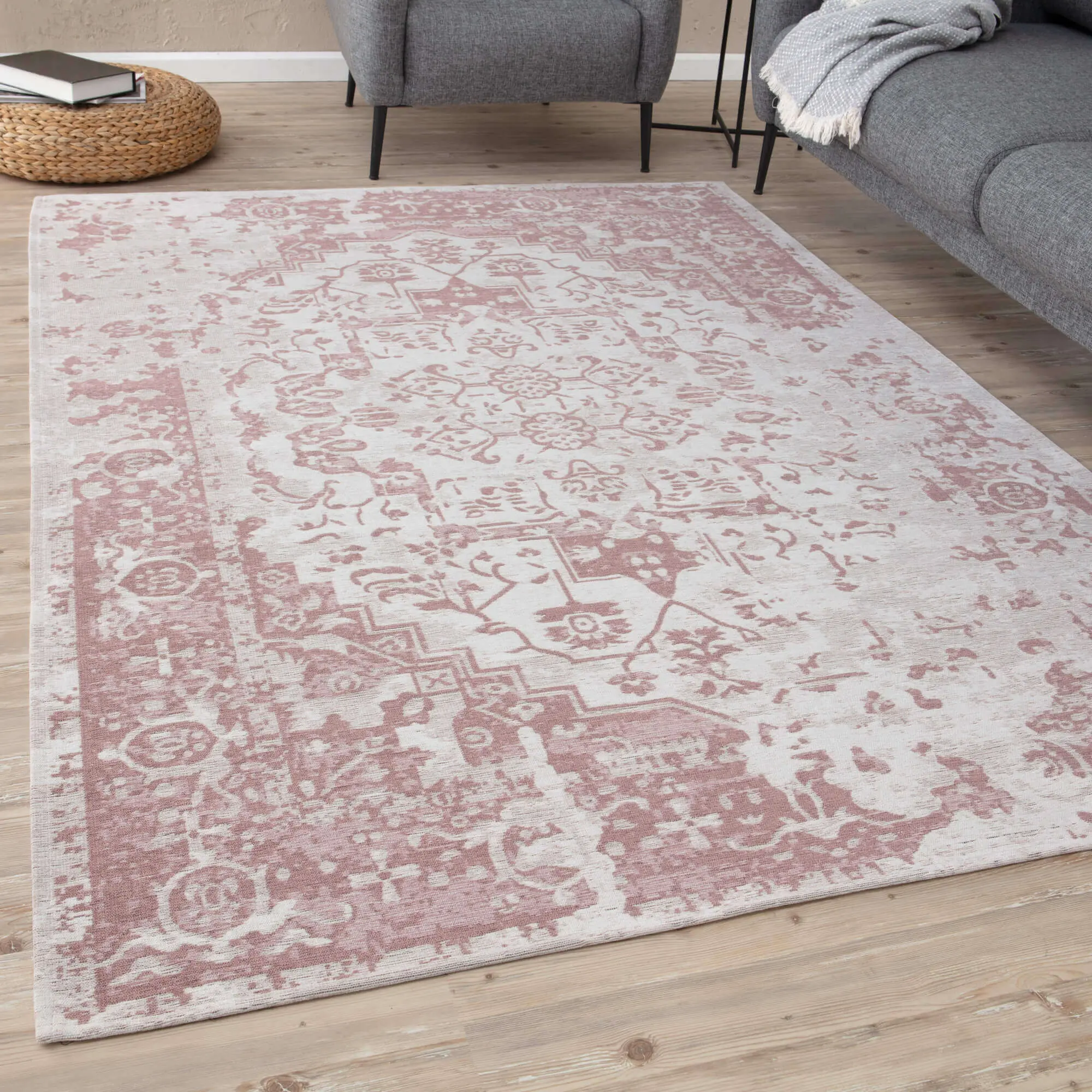 Washable Rug Carina Pink | 6962 - Image 3