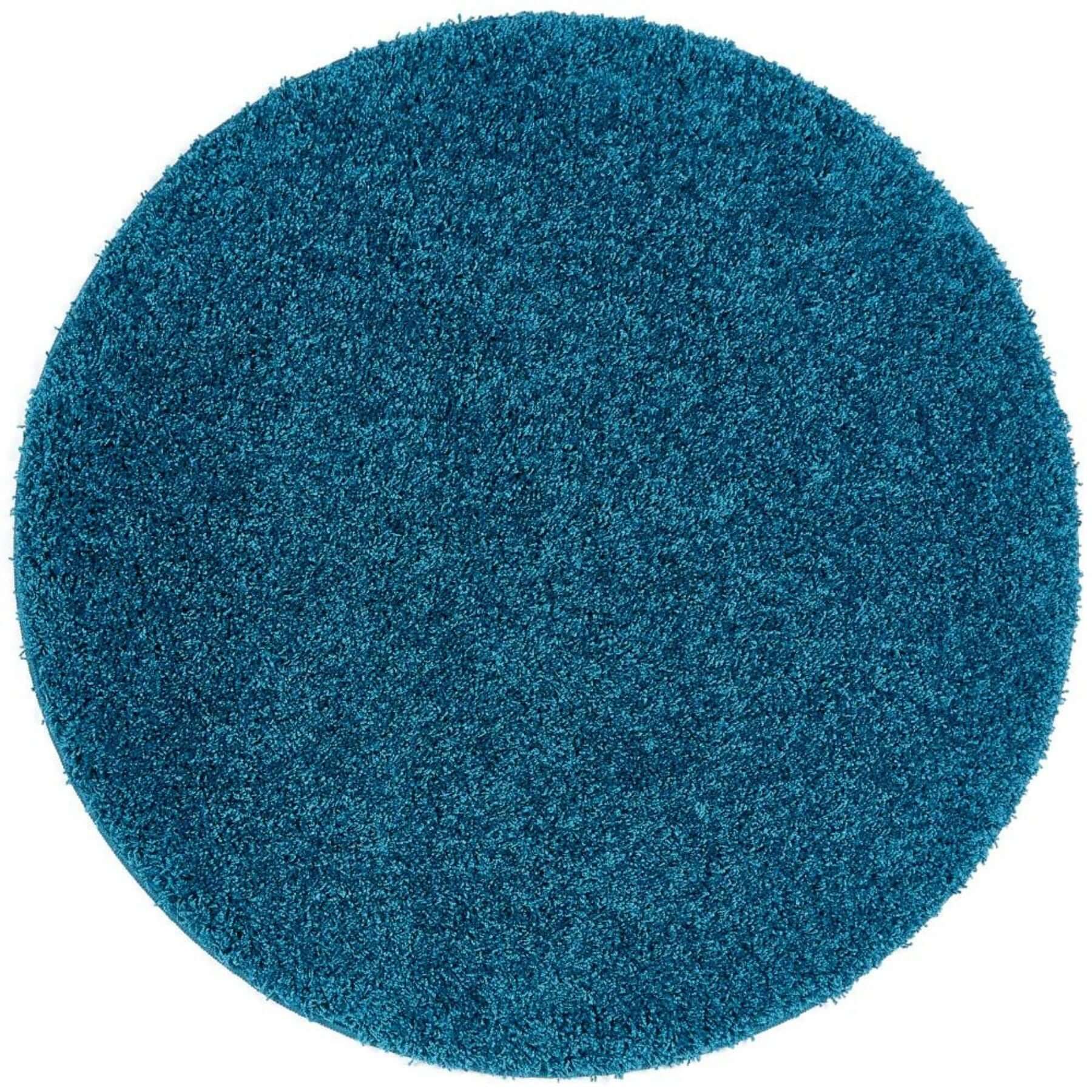 Washable Teal Shaggy Rug - Image 2