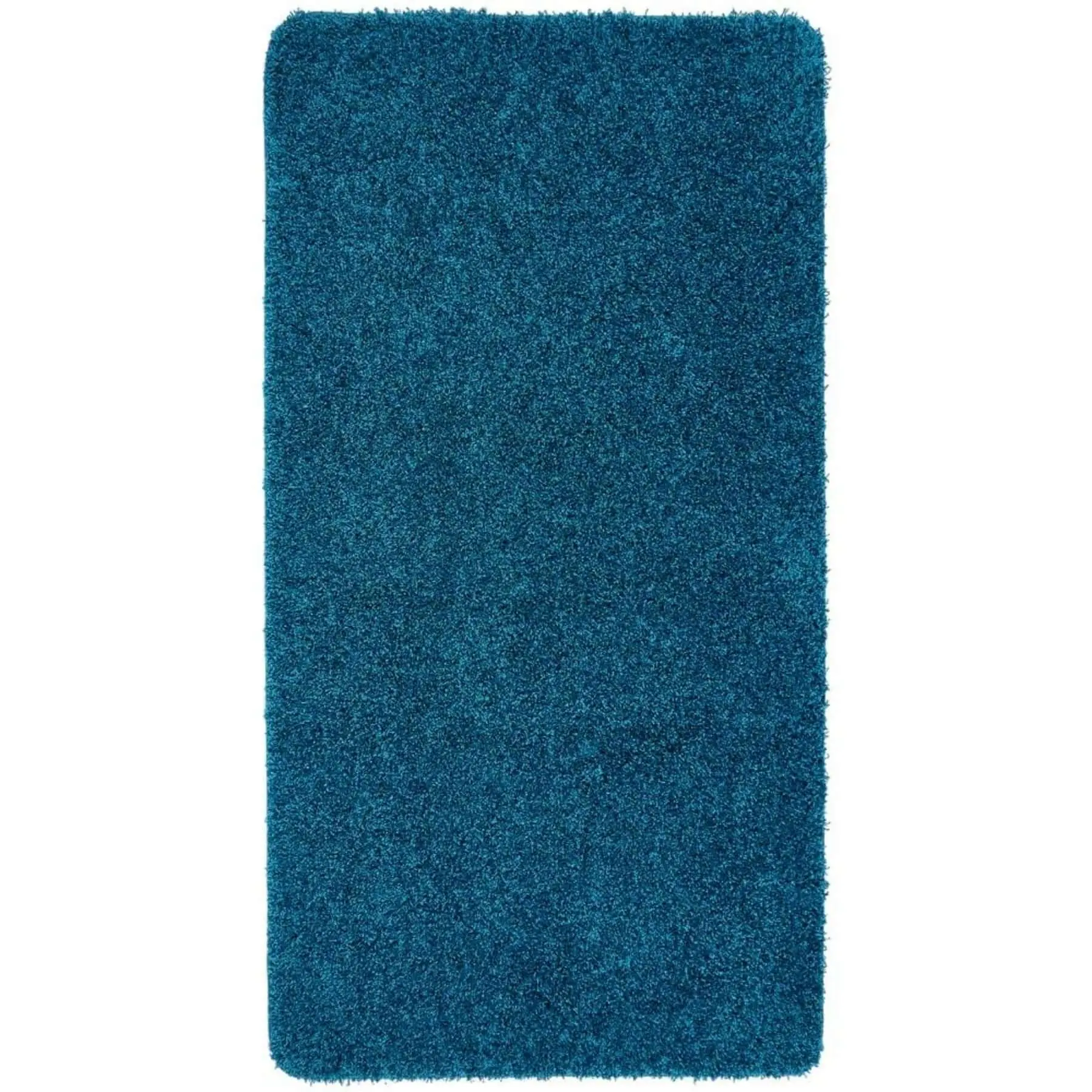 Washable Teal Shaggy Rug - Image 3