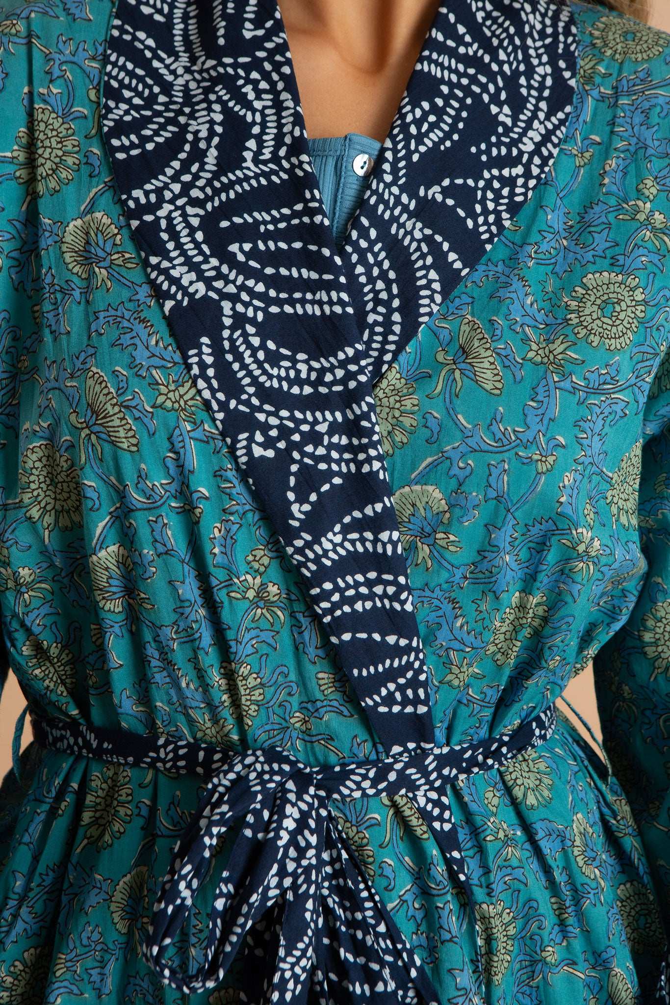 Waterlily Women's Floral Cotton Robe - Image 3