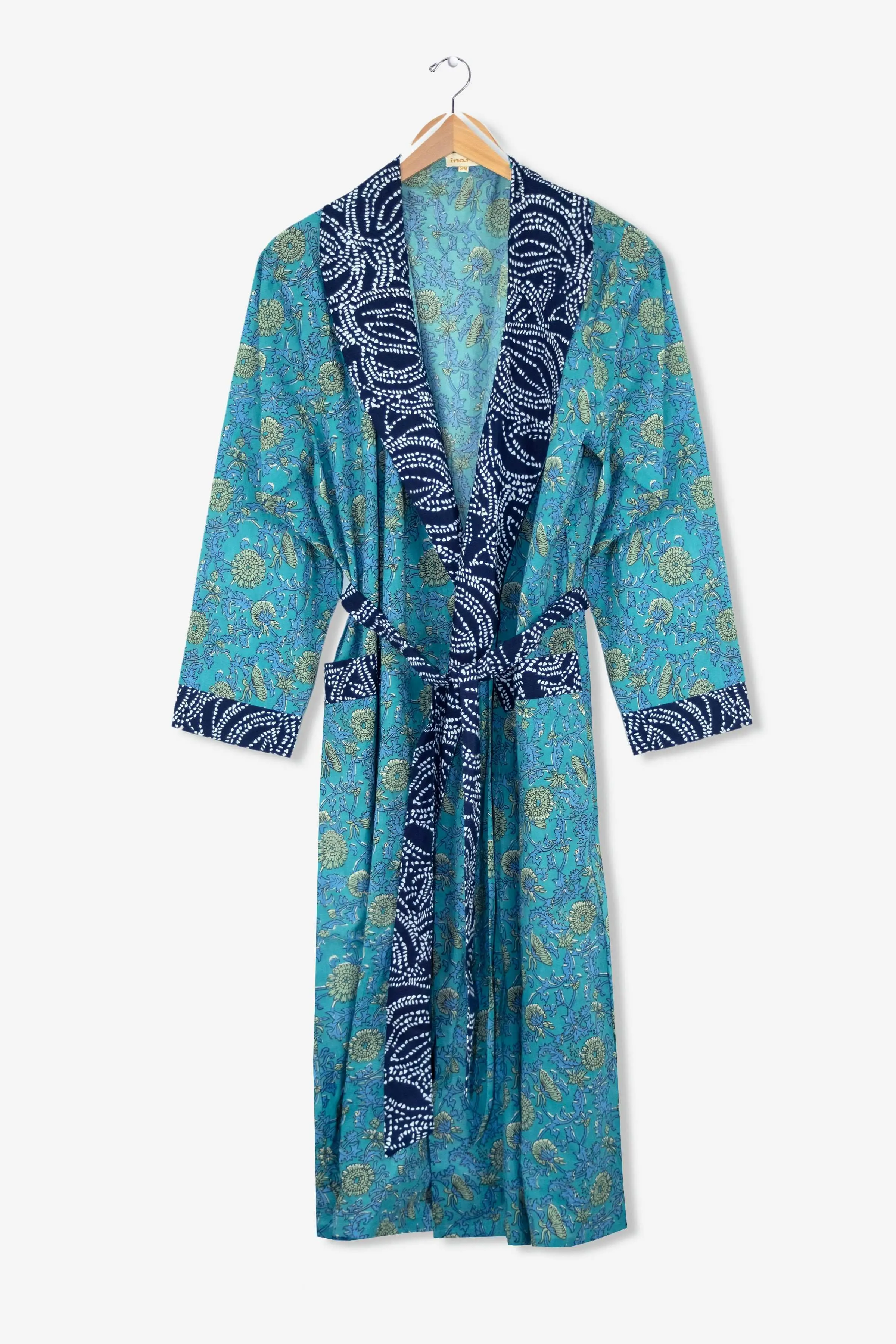 Waterlily Women's Floral Cotton Robe - Image 8