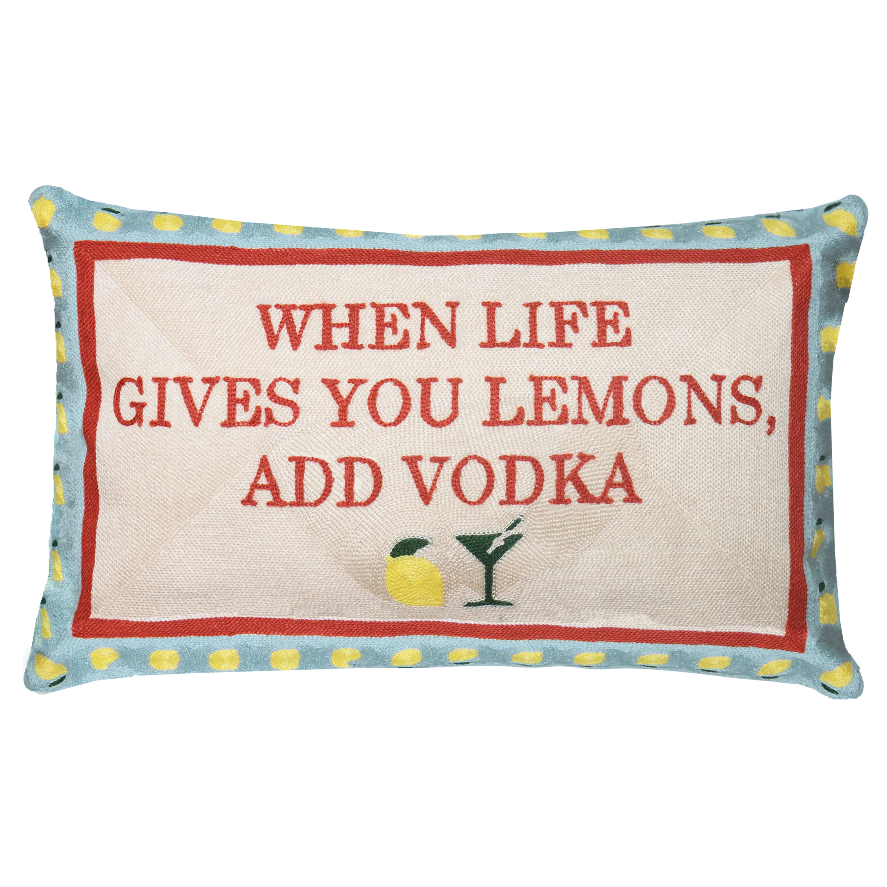 When Life Gives You Lemons Needlepoint Cushion