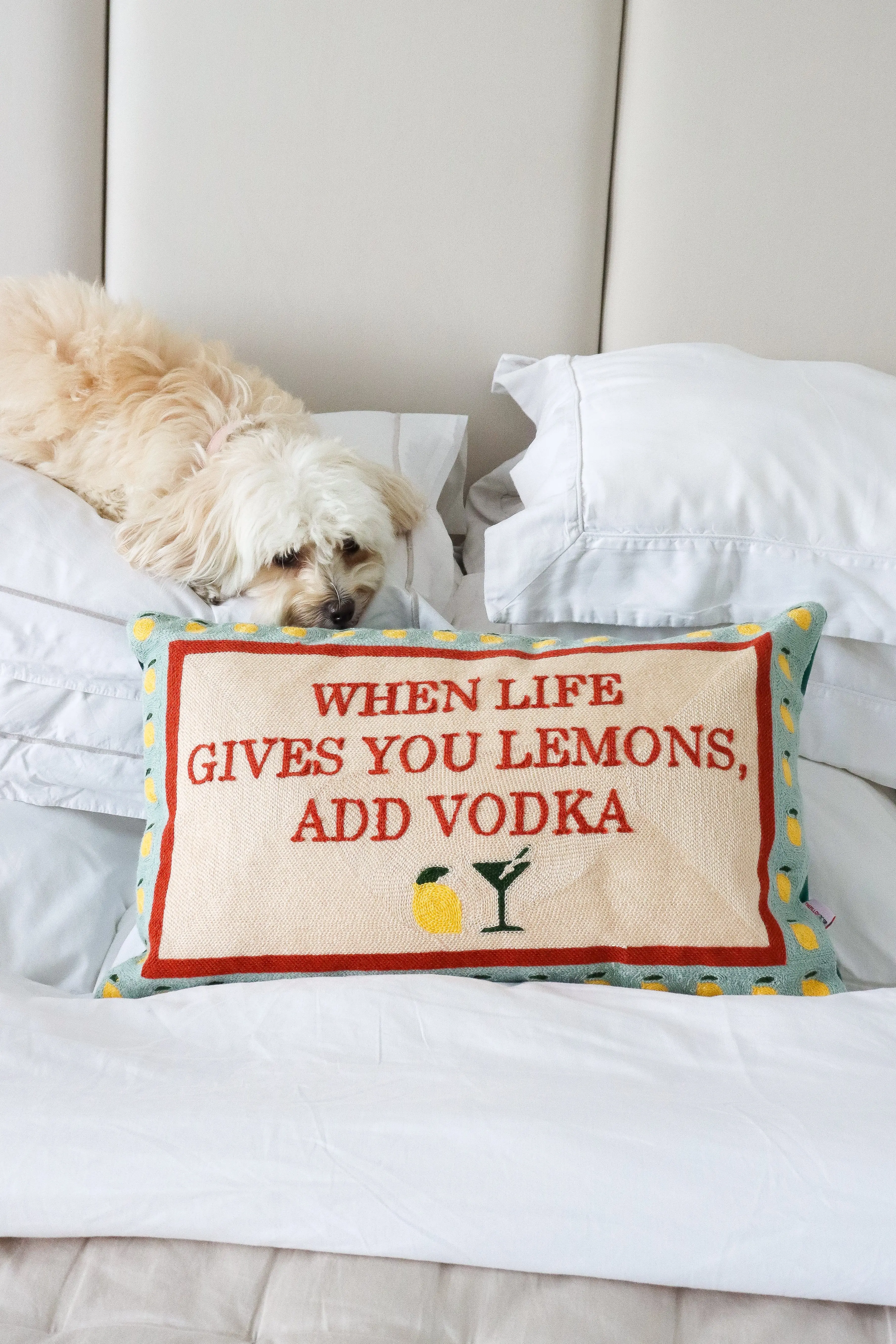 When Life Gives You Lemons Needlepoint Cushion - Image 3