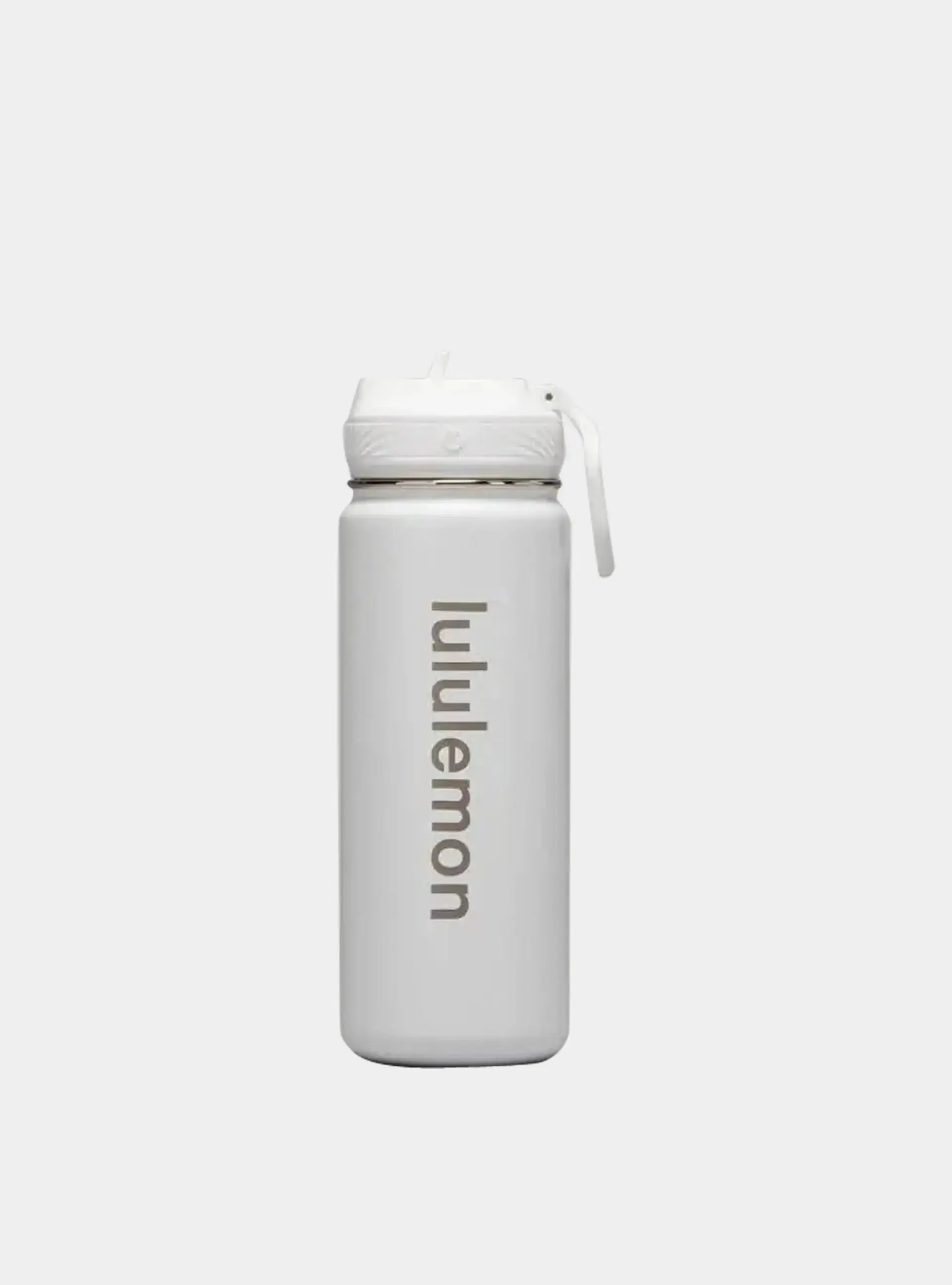 White Back to Life Sport Bottle 18oz Straw Lid