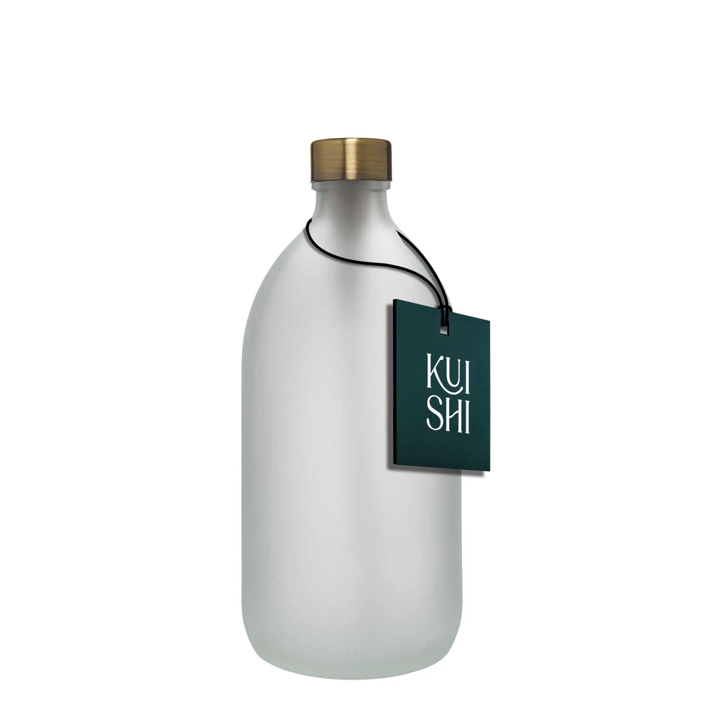 White Glass Bottle and Cap - Image 5
