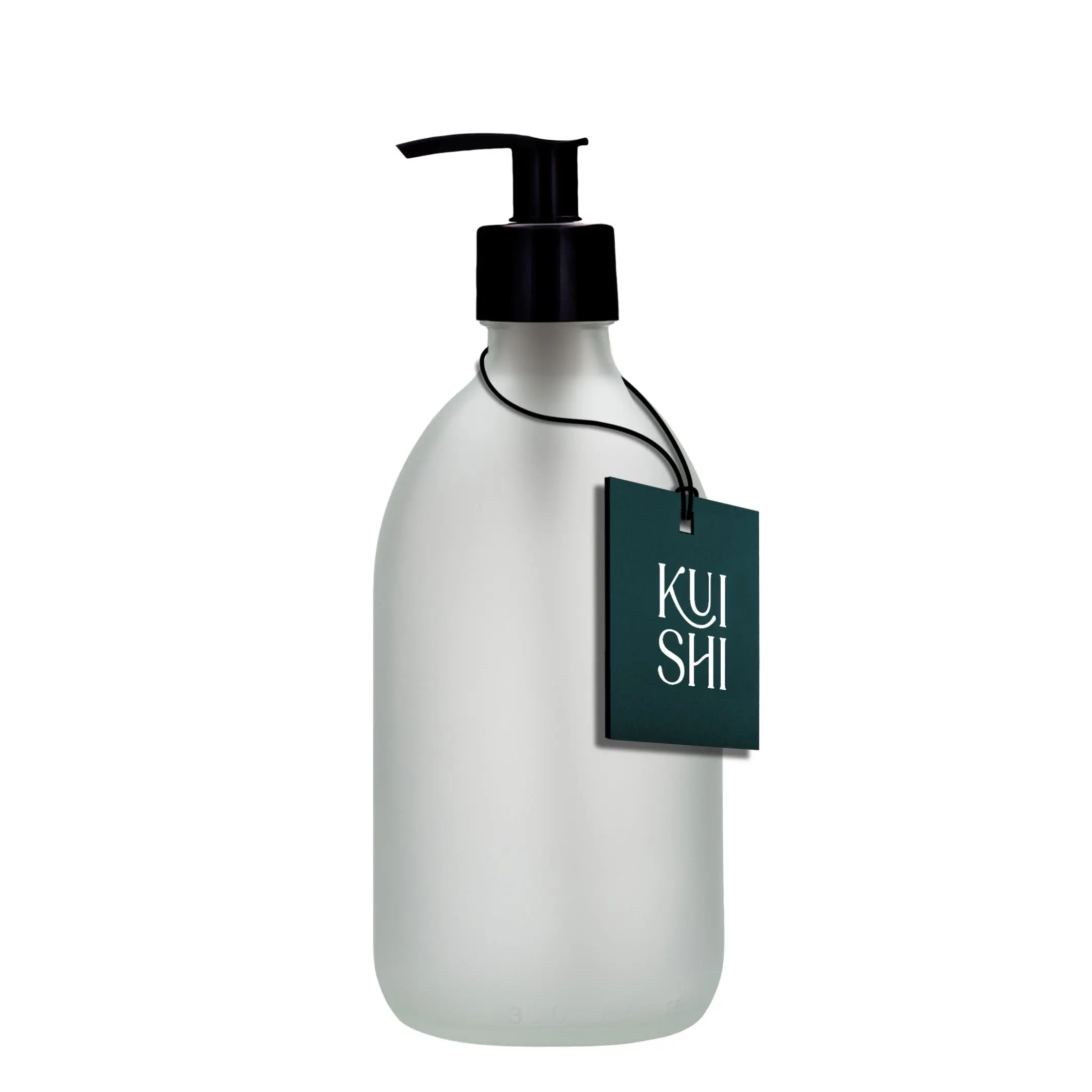White Glass Pump Bottle - Image 2