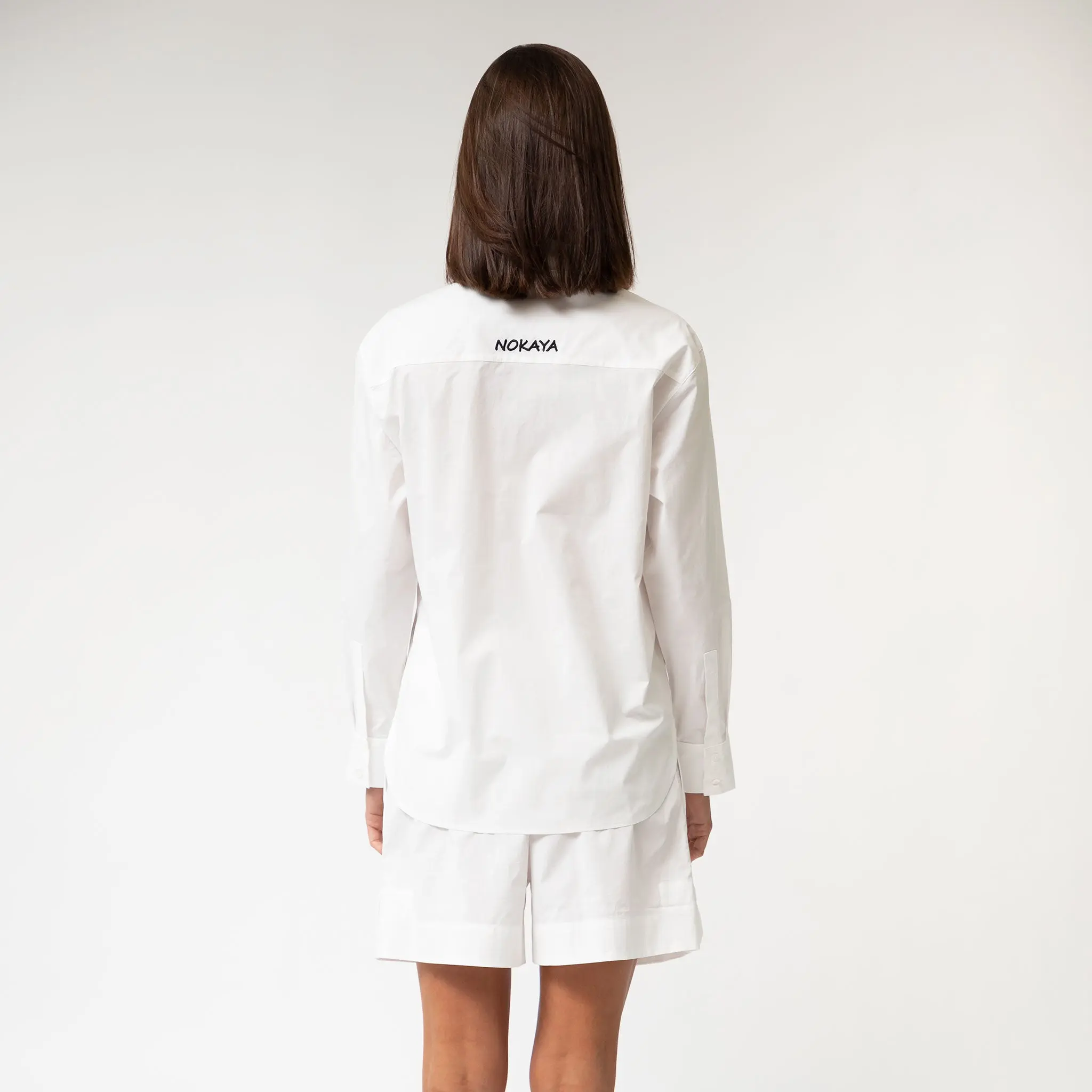 White InStyle Cotton Poplin Shirt - Image 7