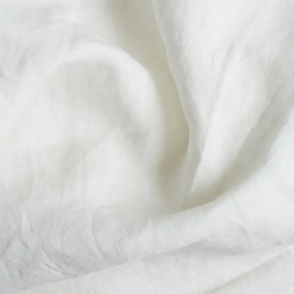 White Linen & Cotton Blend Pillowcases (Pair) - Image 2