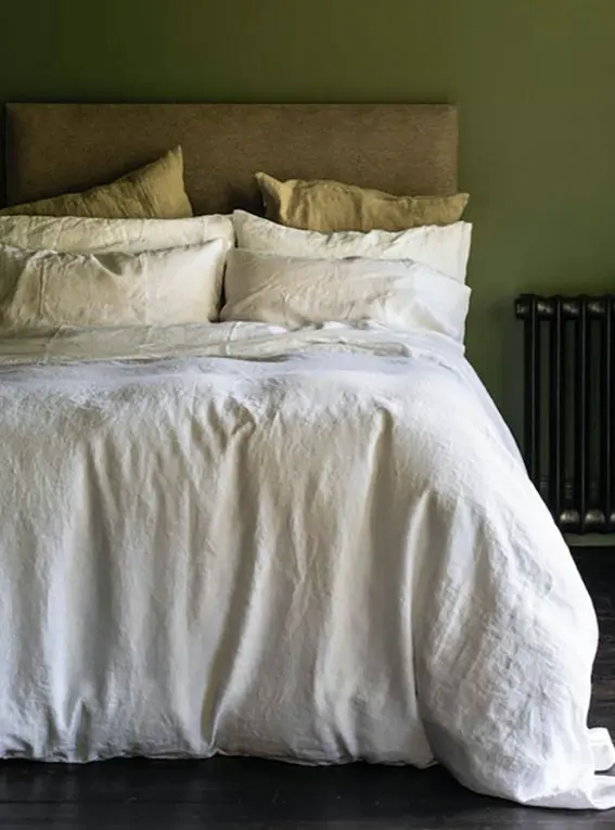 White Linen & Cotton Blend Pillowcases (Pair) - Image 4