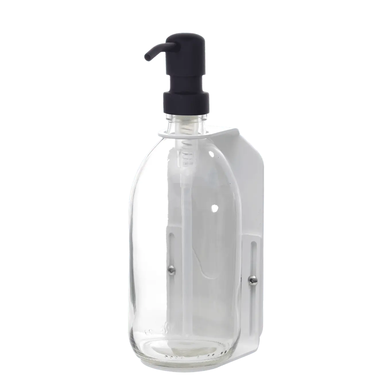 White Single Wall Mounted Soap Dispenser - Image 11