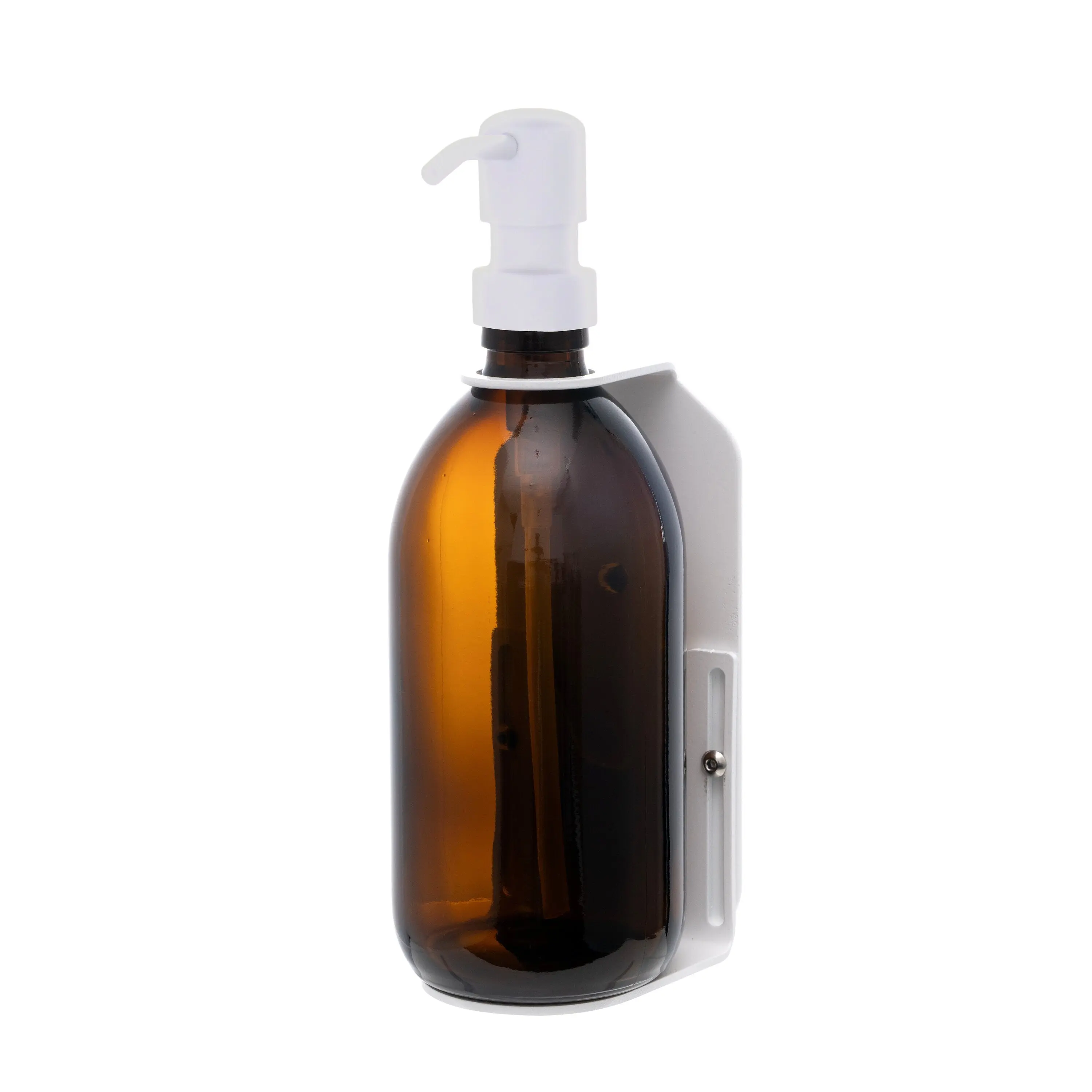 White Single Wall Mounted Soap Dispenser - Image 3