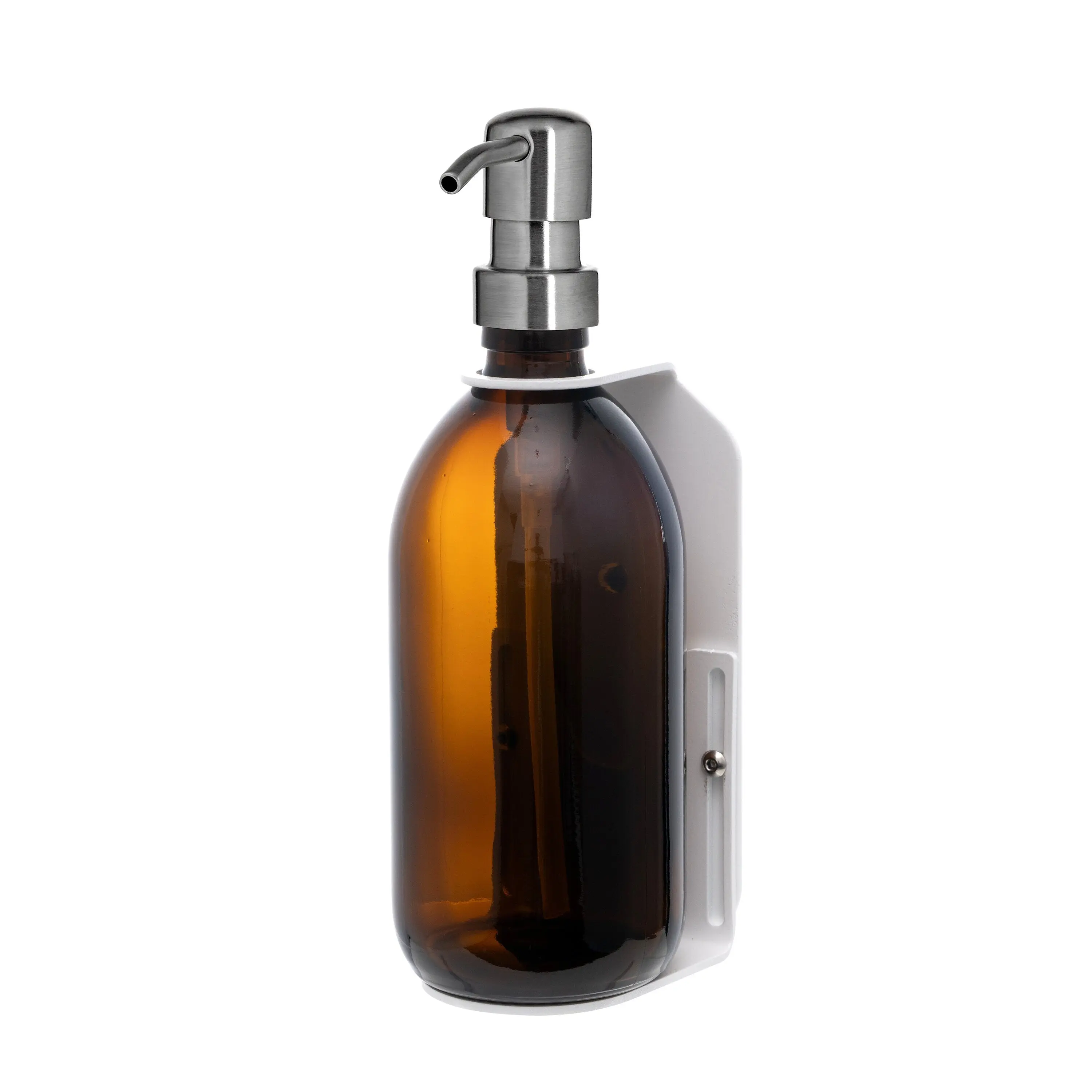 White Single Wall Mounted Soap Dispenser - Image 4
