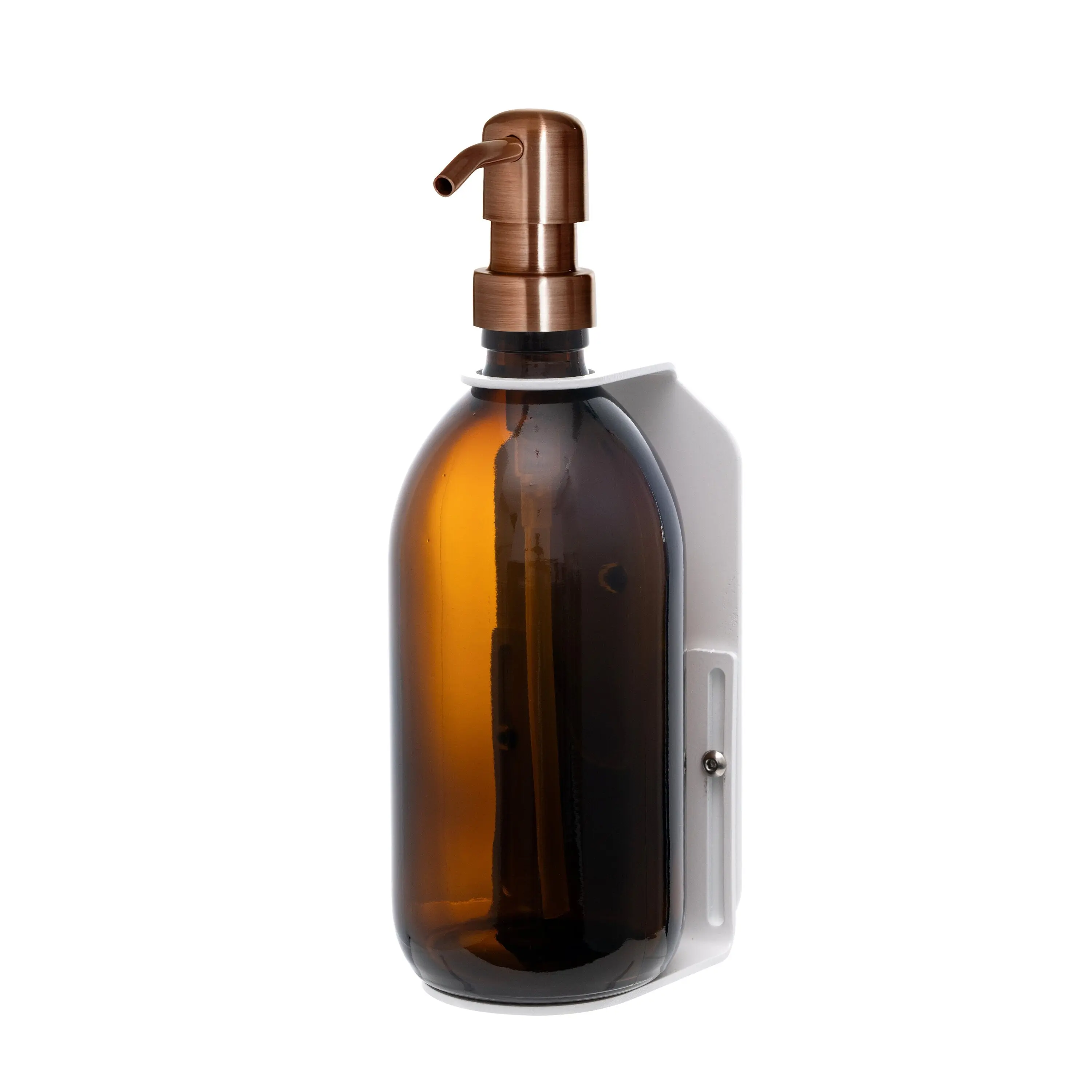 White Single Wall Mounted Soap Dispenser - Image 6