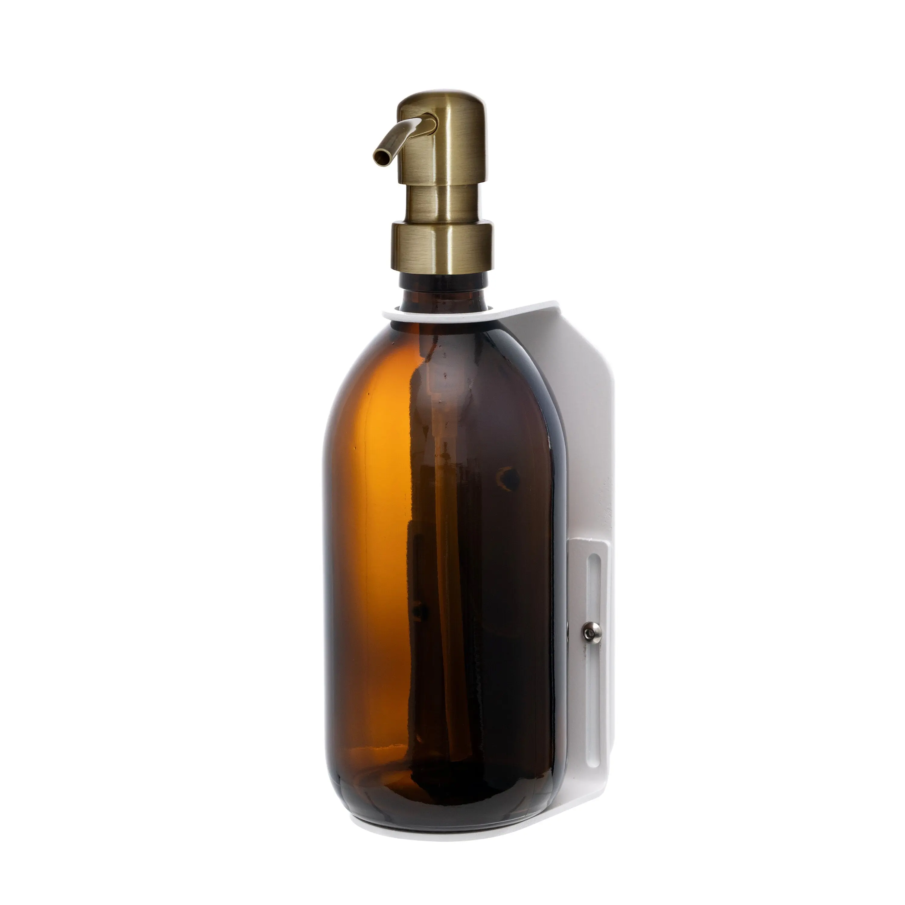 White Single Wall Mounted Soap Dispenser - Image 8