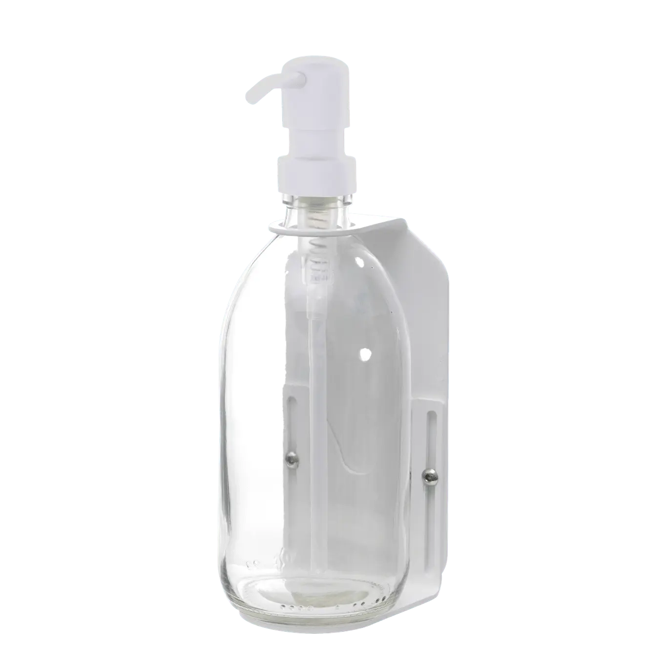 White Single Wall Mounted Soap Dispenser - Image 9