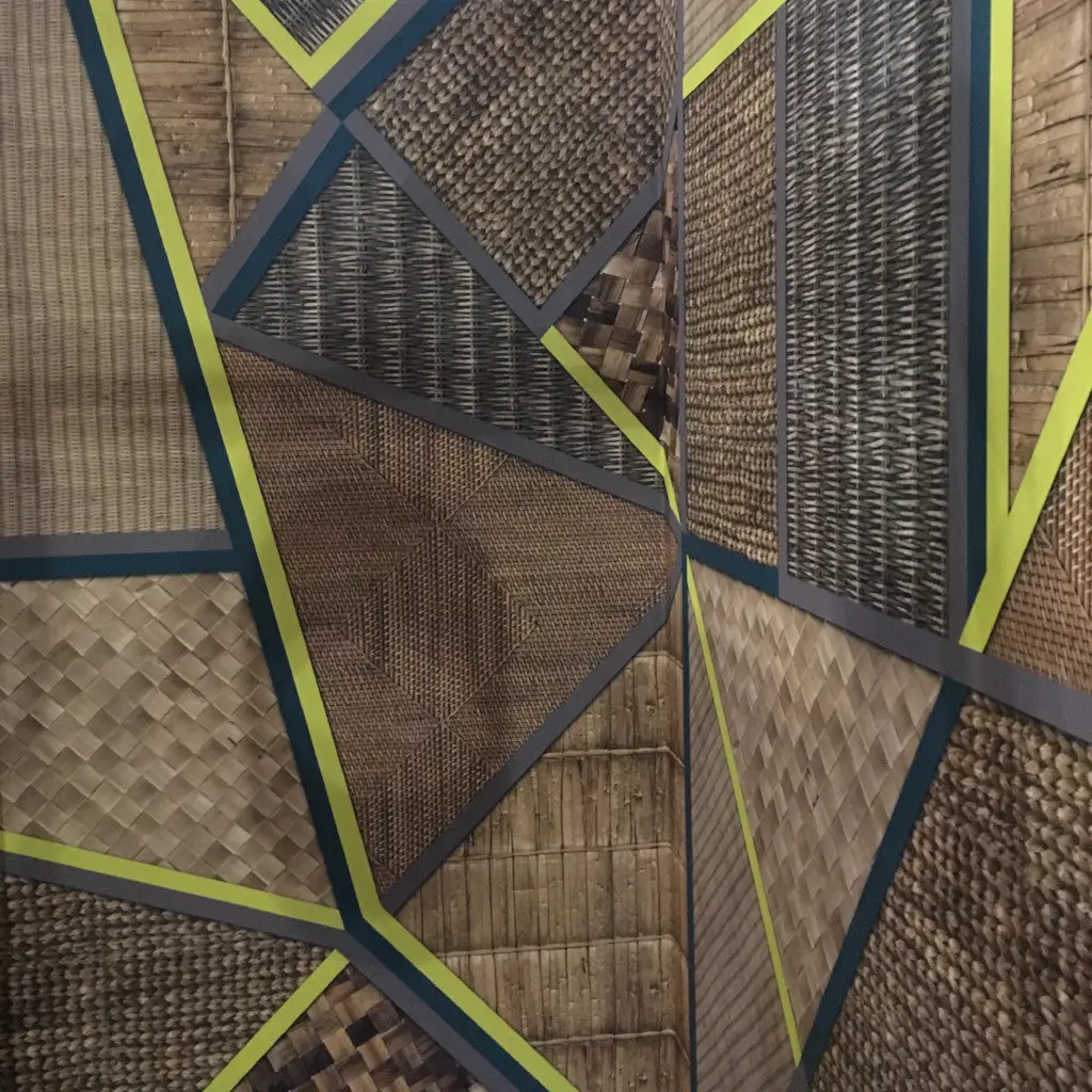 Wicker Geometric Mural Wallpaper - Image 3