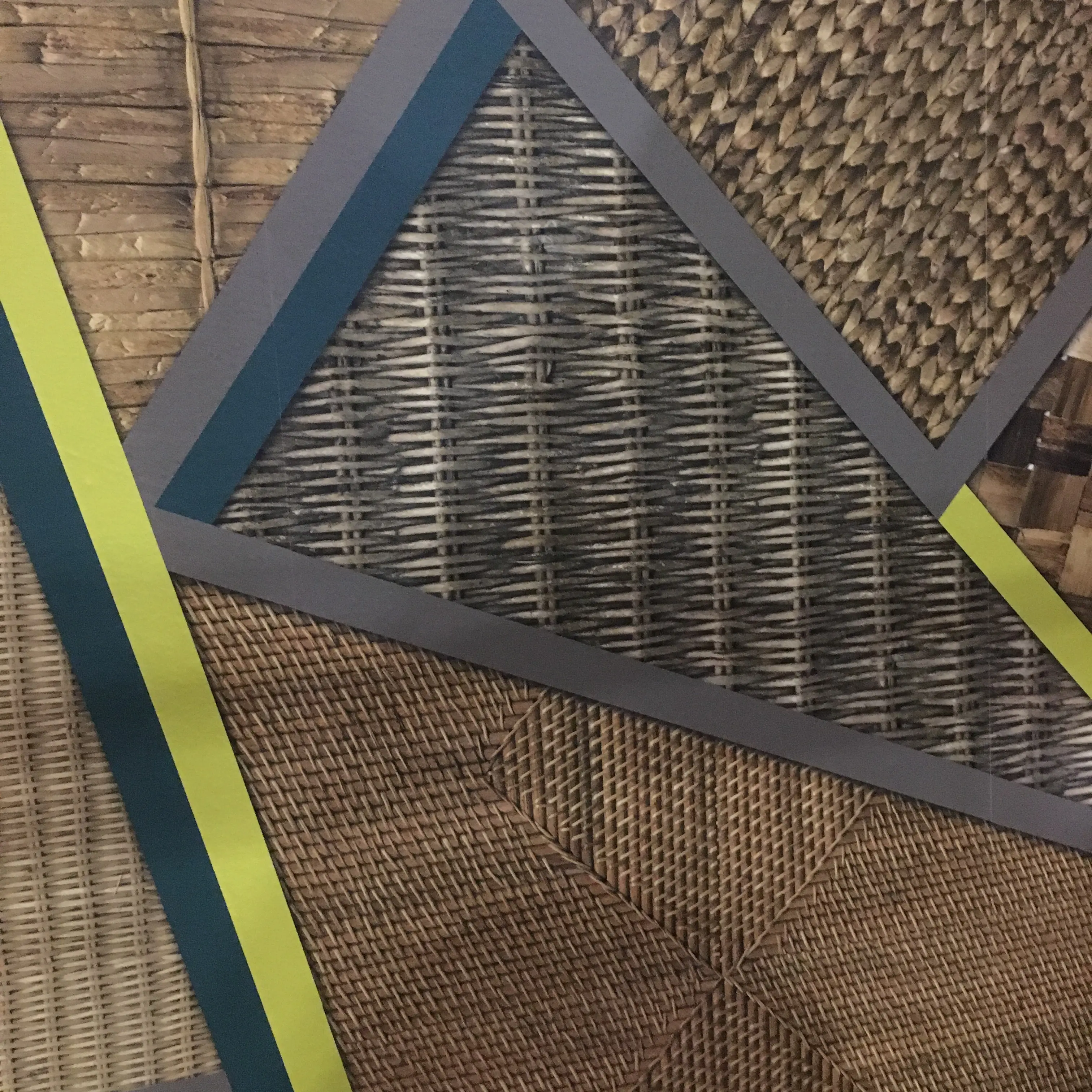 Wicker Geometric Mural Wallpaper - Image 8