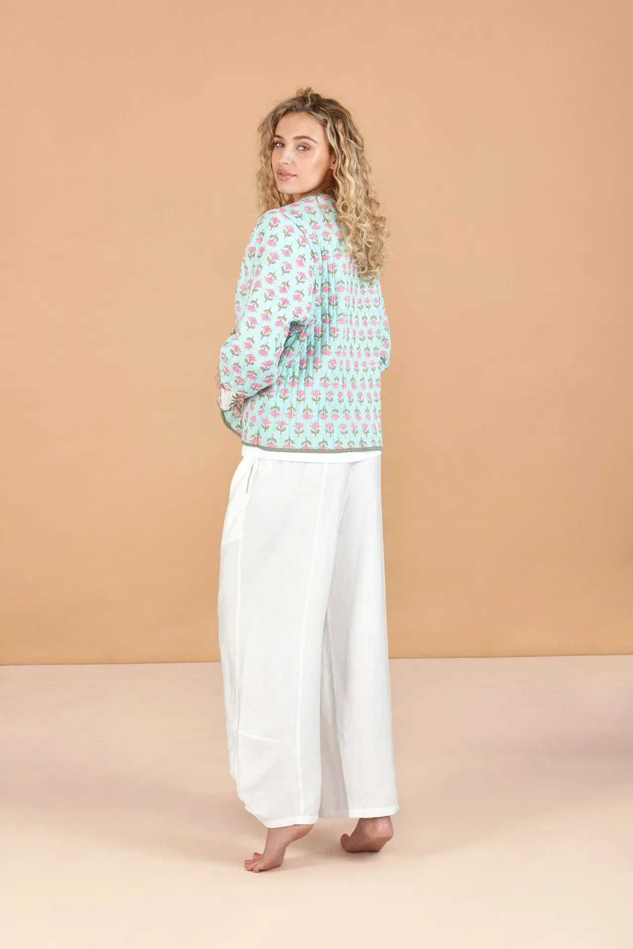 Wild Rose Reversible Quilted Cotton Jacket - Image 2