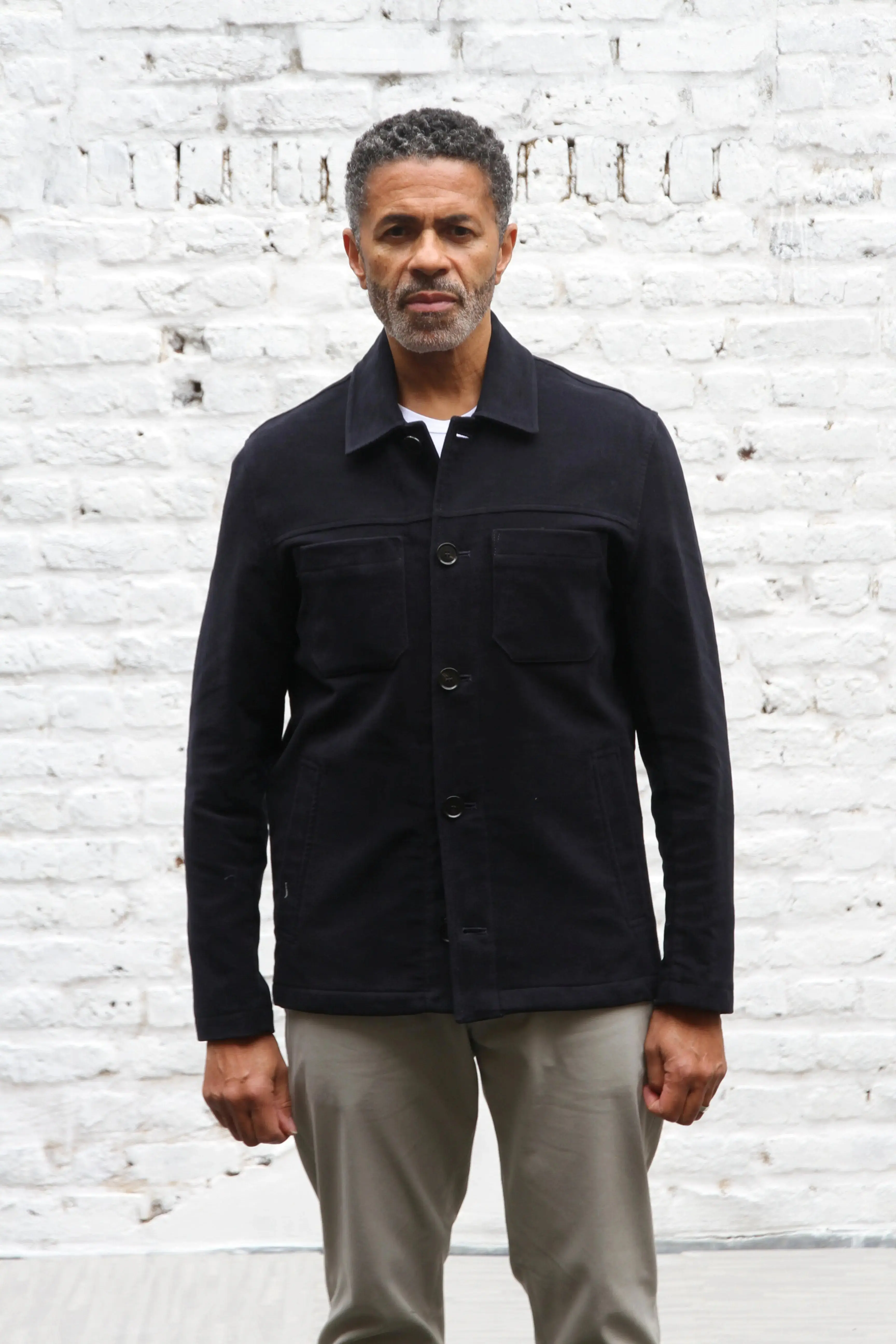 Wilkes Shacket - Navy Moleskin - Image 2