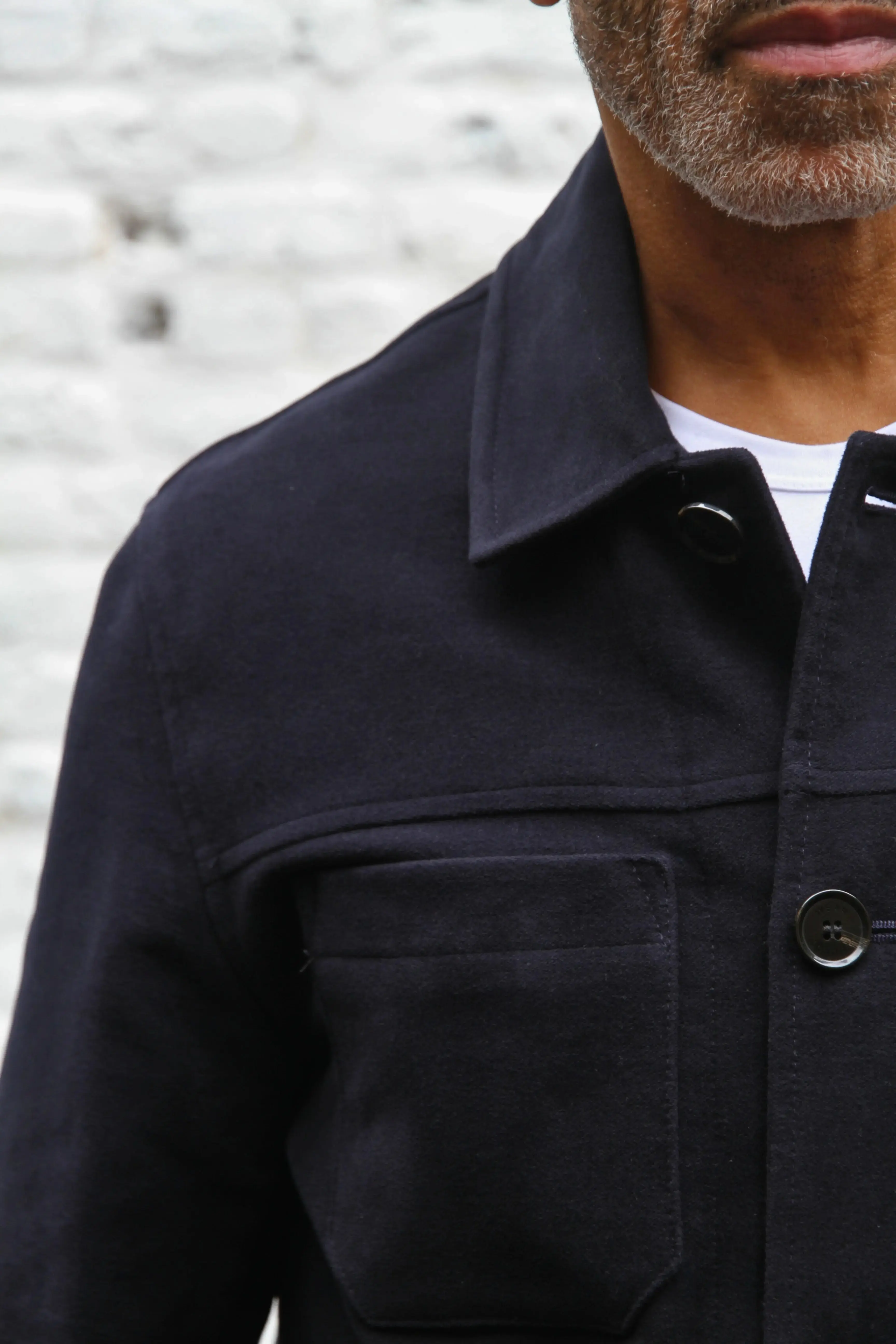 Wilkes Shacket - Navy Moleskin - Image 5