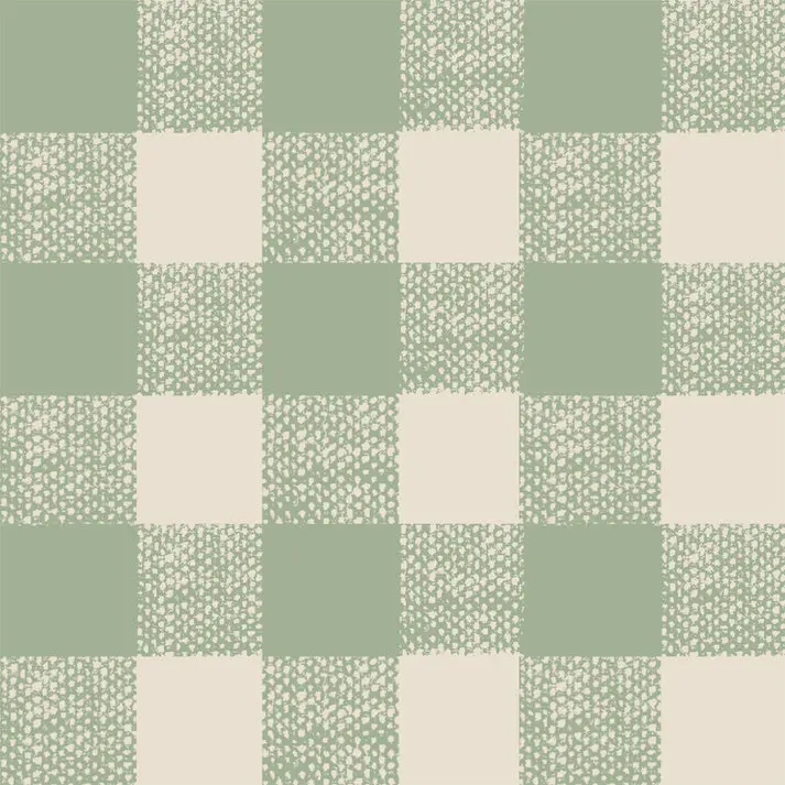 Winter Sage Gingham Wallpaper - Image 2