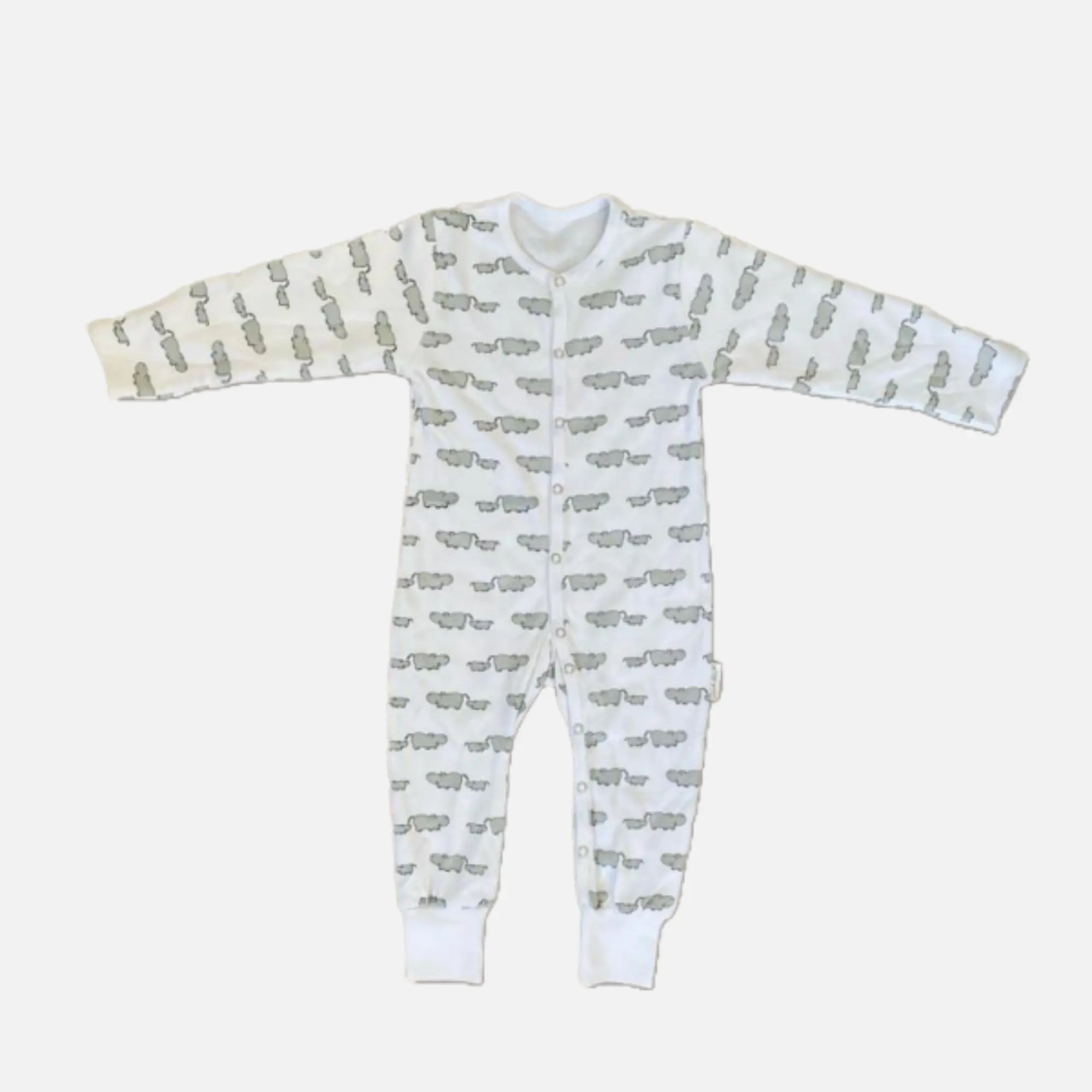 Winter Sleepsuit With Padded Sleeves (2pk) - Hippo - Image 8