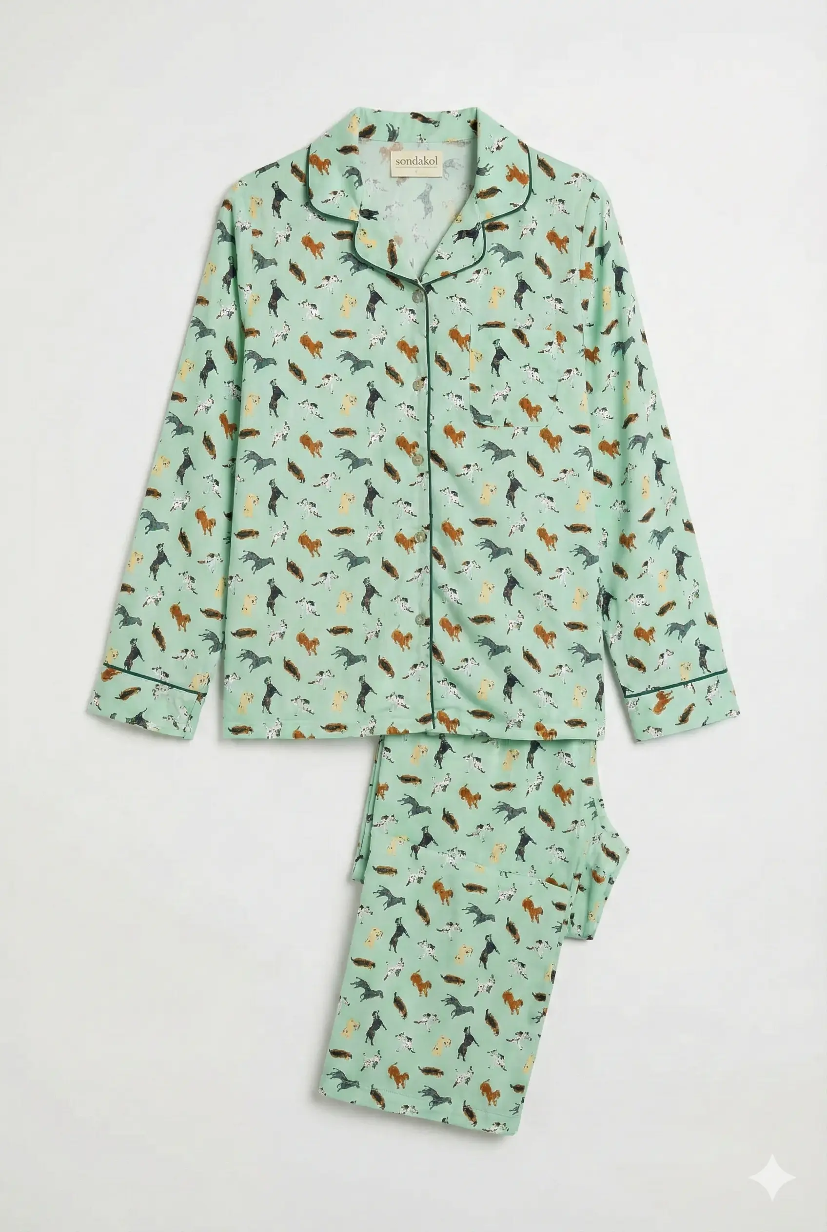 Woman's best friend Satin Pyjama Trouser Set