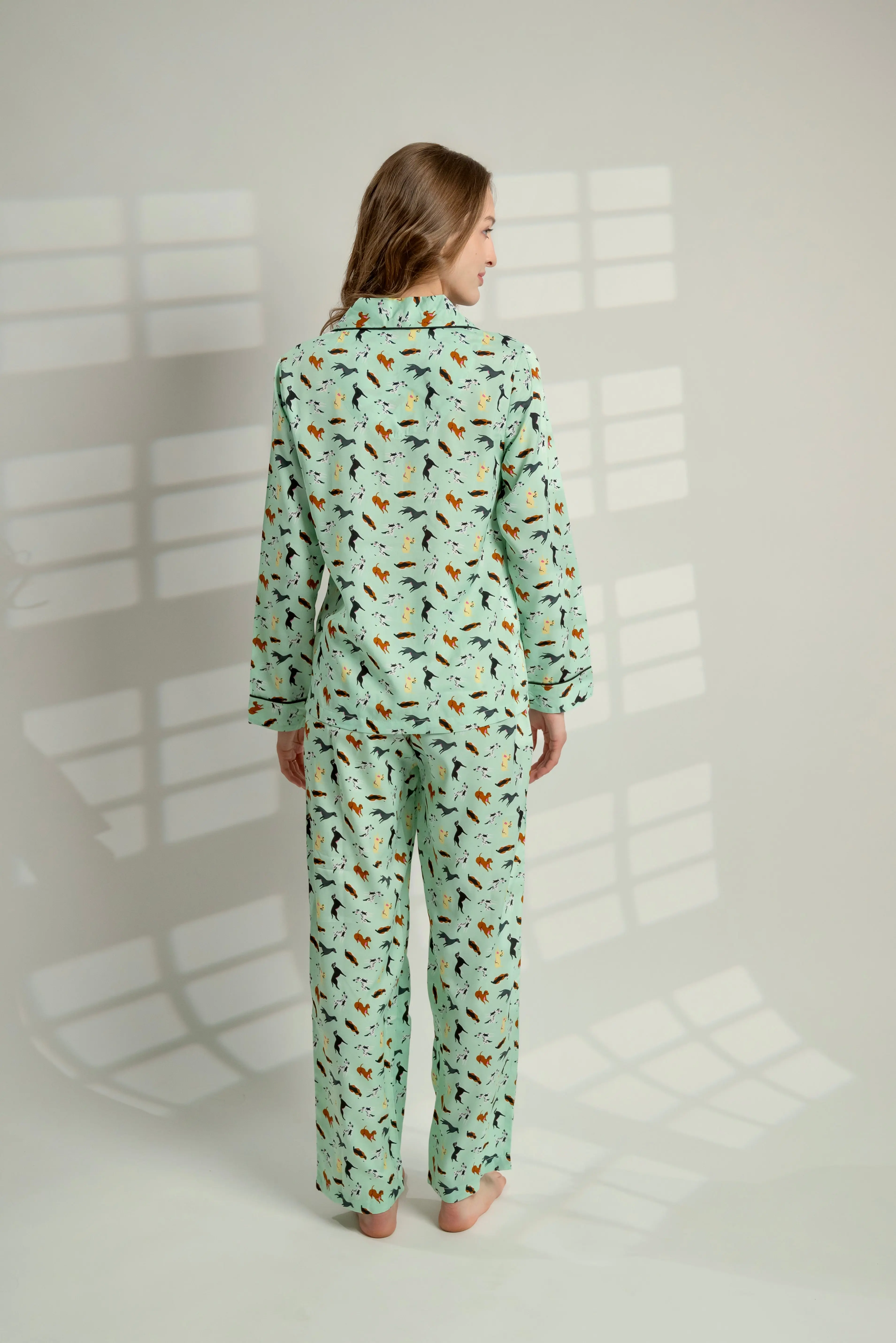 Woman's best friend Satin Pyjama Trouser Set - Image 4