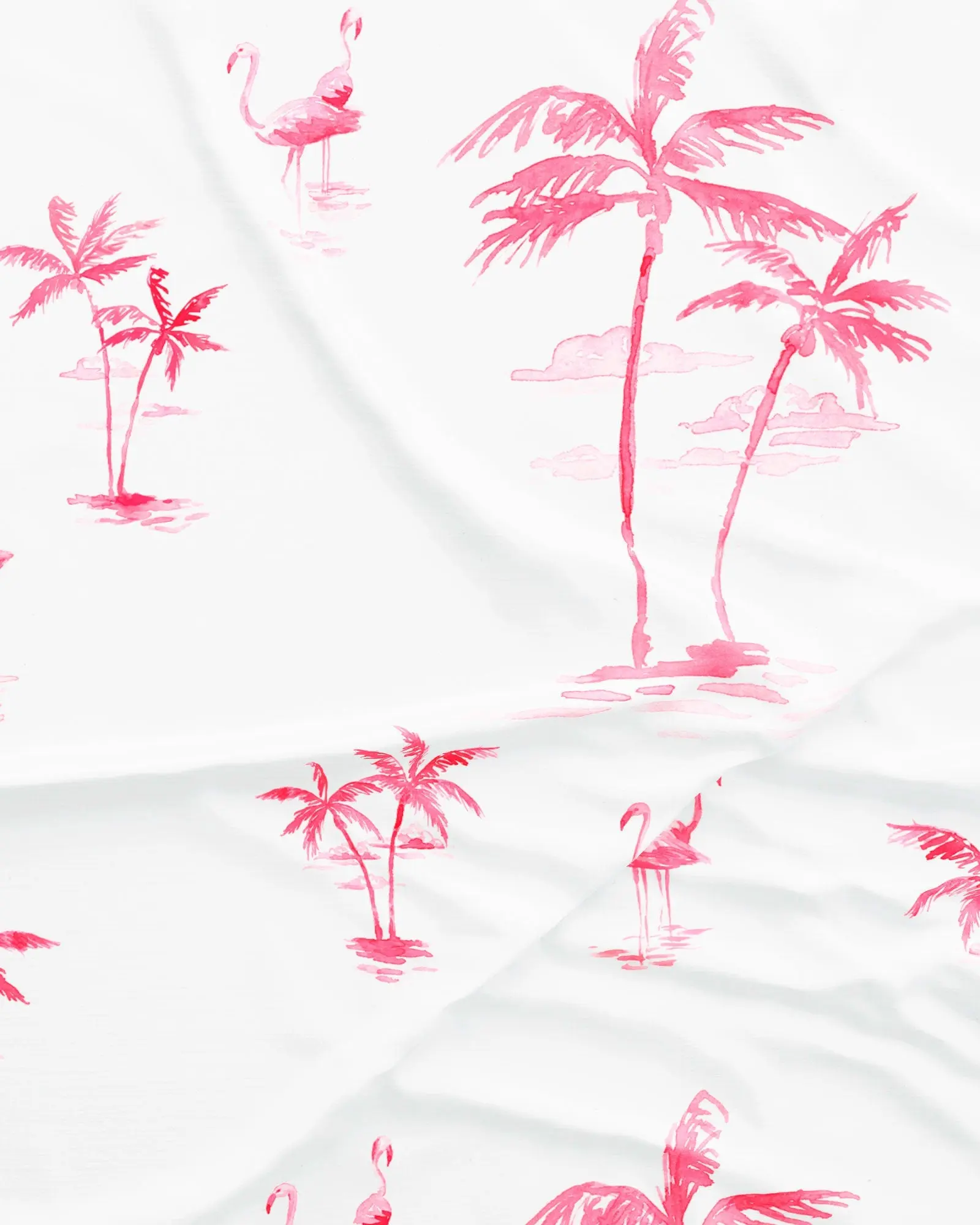 Womens Camisole Pyjamas - Pink Palms - Image 2