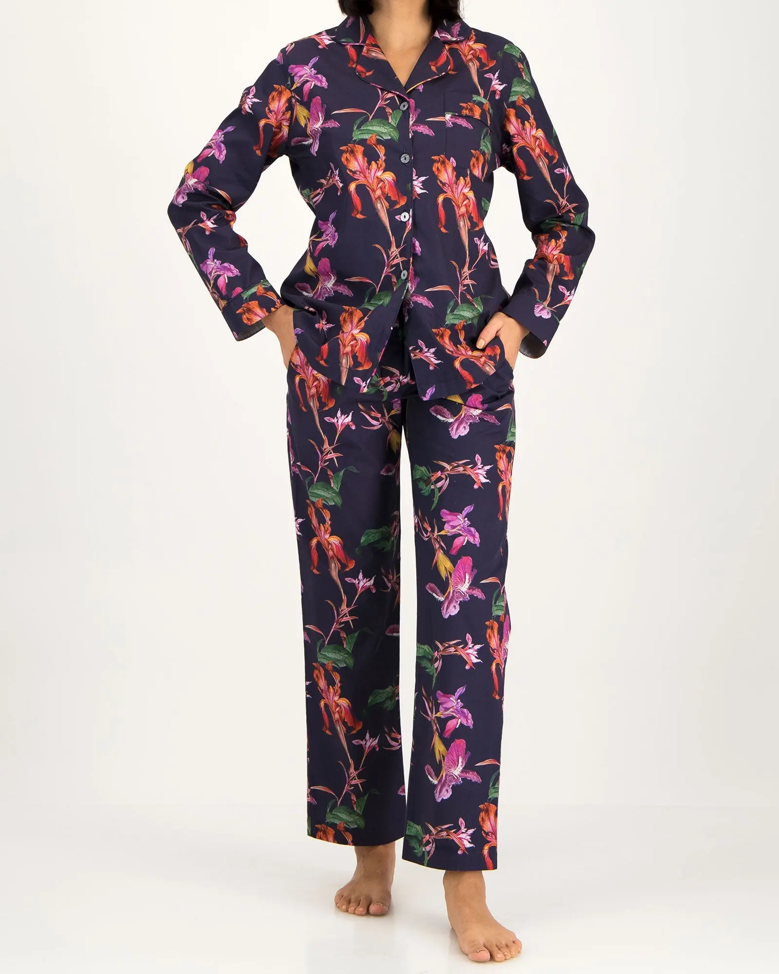 Iris Navy Women's Pyjama Trouser Set - Image 5