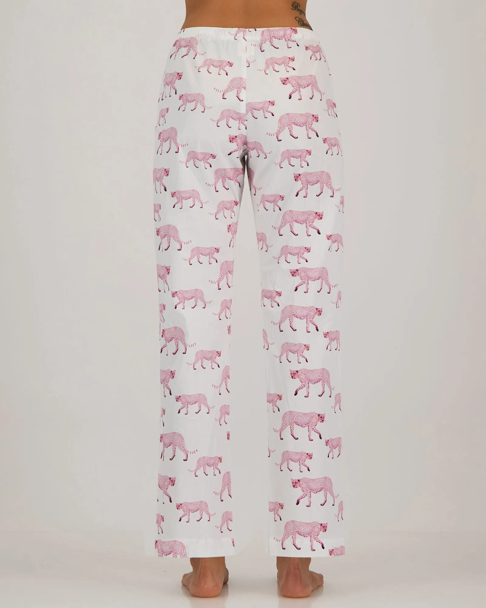 Womens Lounge Pants - Pink Cheetahs - Image 3