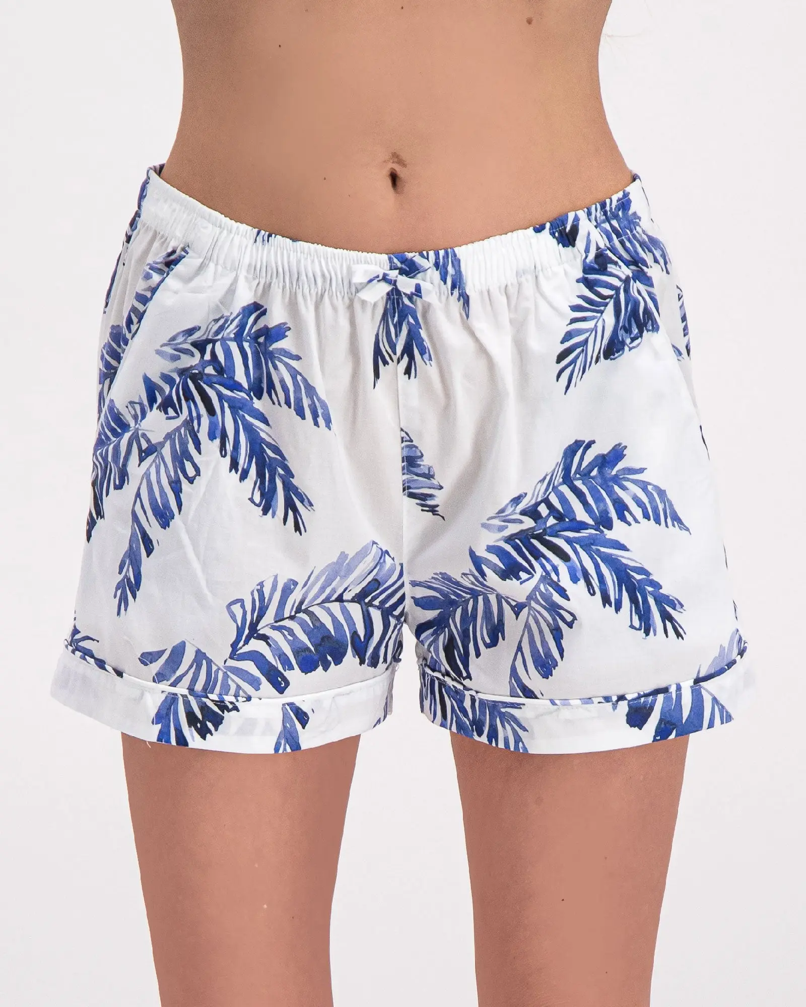 Women's Lounge Shorts - Hand Leaf
