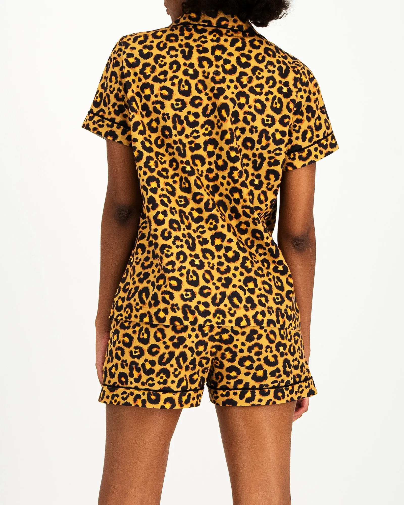 Womens Short Pyjamas - Leopard - Image 3