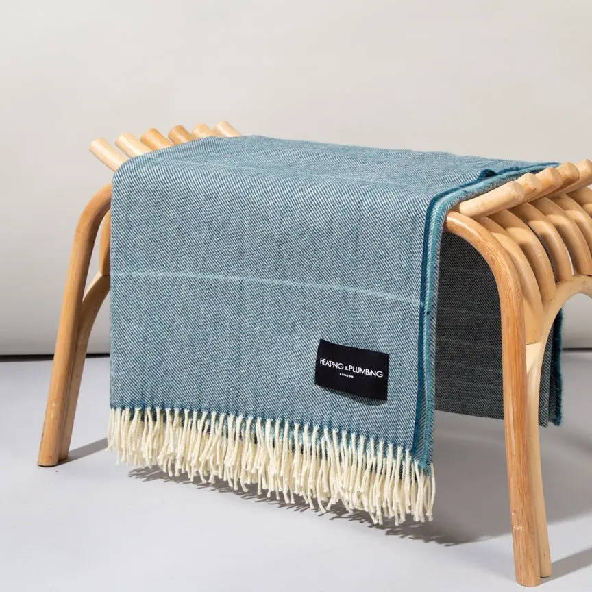 Blue Wonderland - Alpaca & Merino Lambswool Blanket