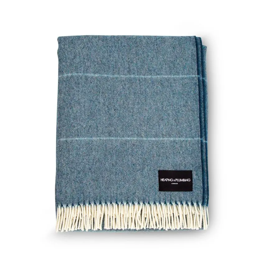 Blue Wonderland - Alpaca & Merino Lambswool Blanket - Image 4