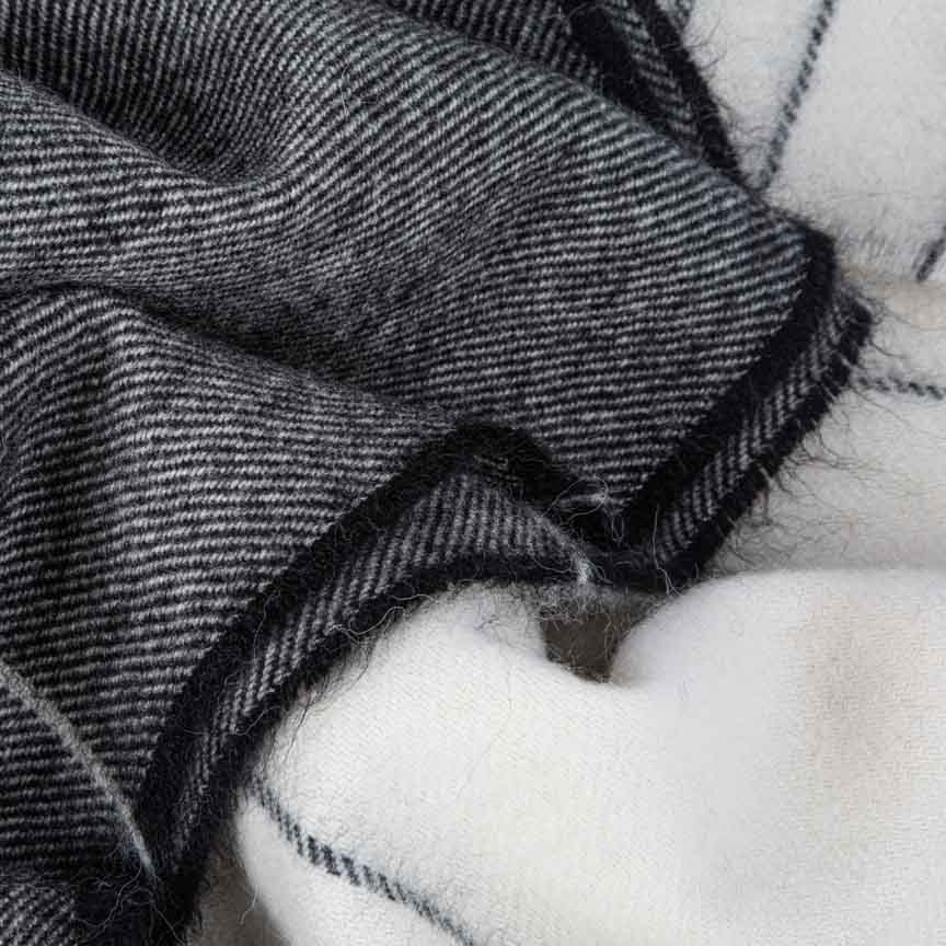 Carbon Grey Wonderland - Alpaca & Merino Lambswool Blanket - Image 8
