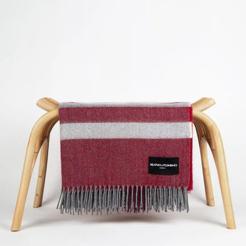 Contemporary Wine Wonderland - Alpaca & Merino Lambswool Blanket - Image 10