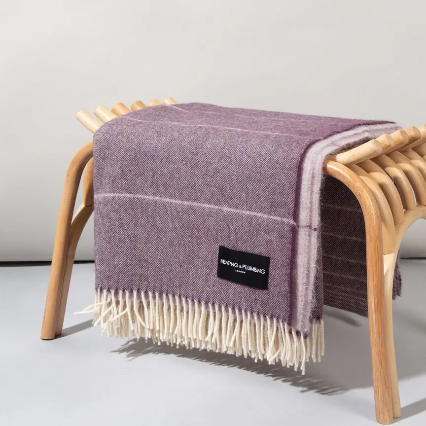 Purple Wonderland - Alpaca & Merino Lambswool Blanket