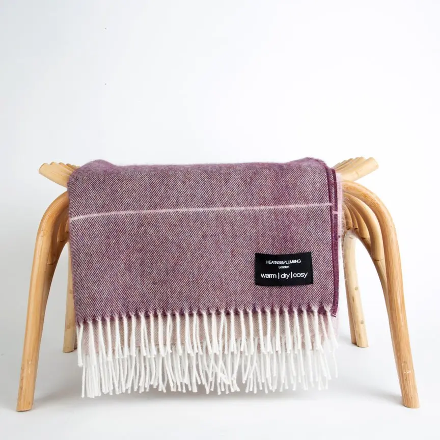 Purple Wonderland - Alpaca & Merino Lambswool Blanket - Image 5