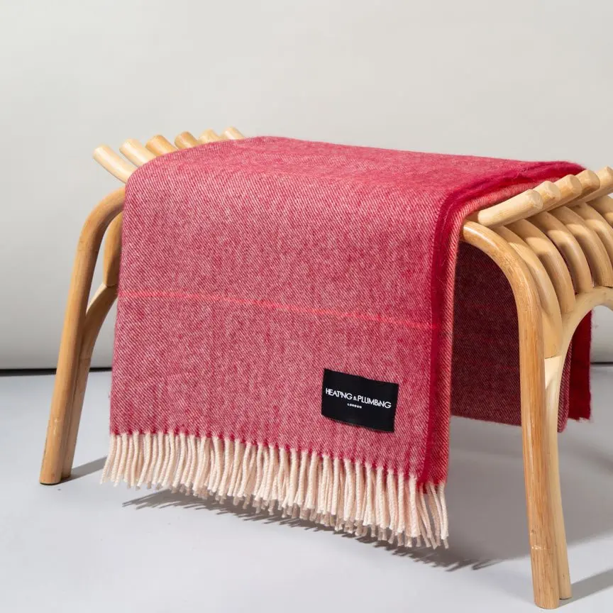Red Wonderland - Alpaca & Merino Lambswool Blanket