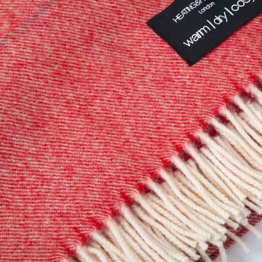 Red Wonderland - Alpaca & Merino Lambswool Blanket - Image 5