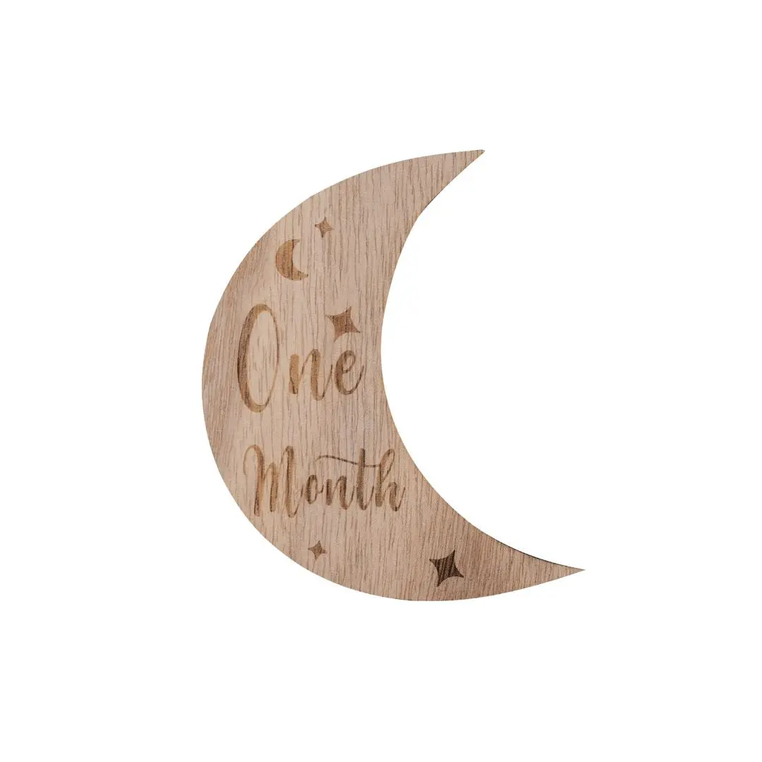 Wooden Month-by-Month Baby Milestone Set - Image 4