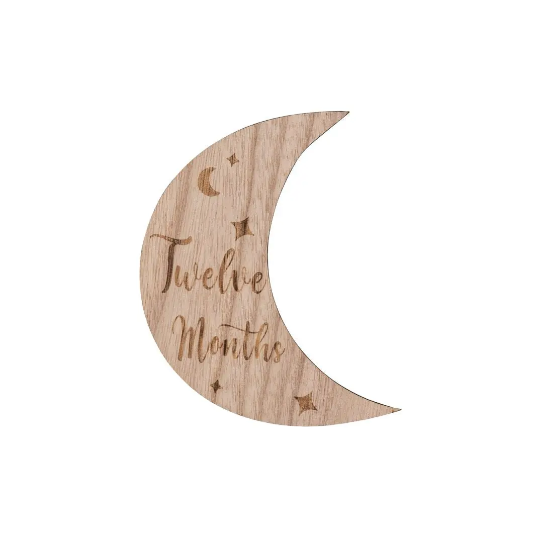 Wooden Month-by-Month Baby Milestone Set - Image 8