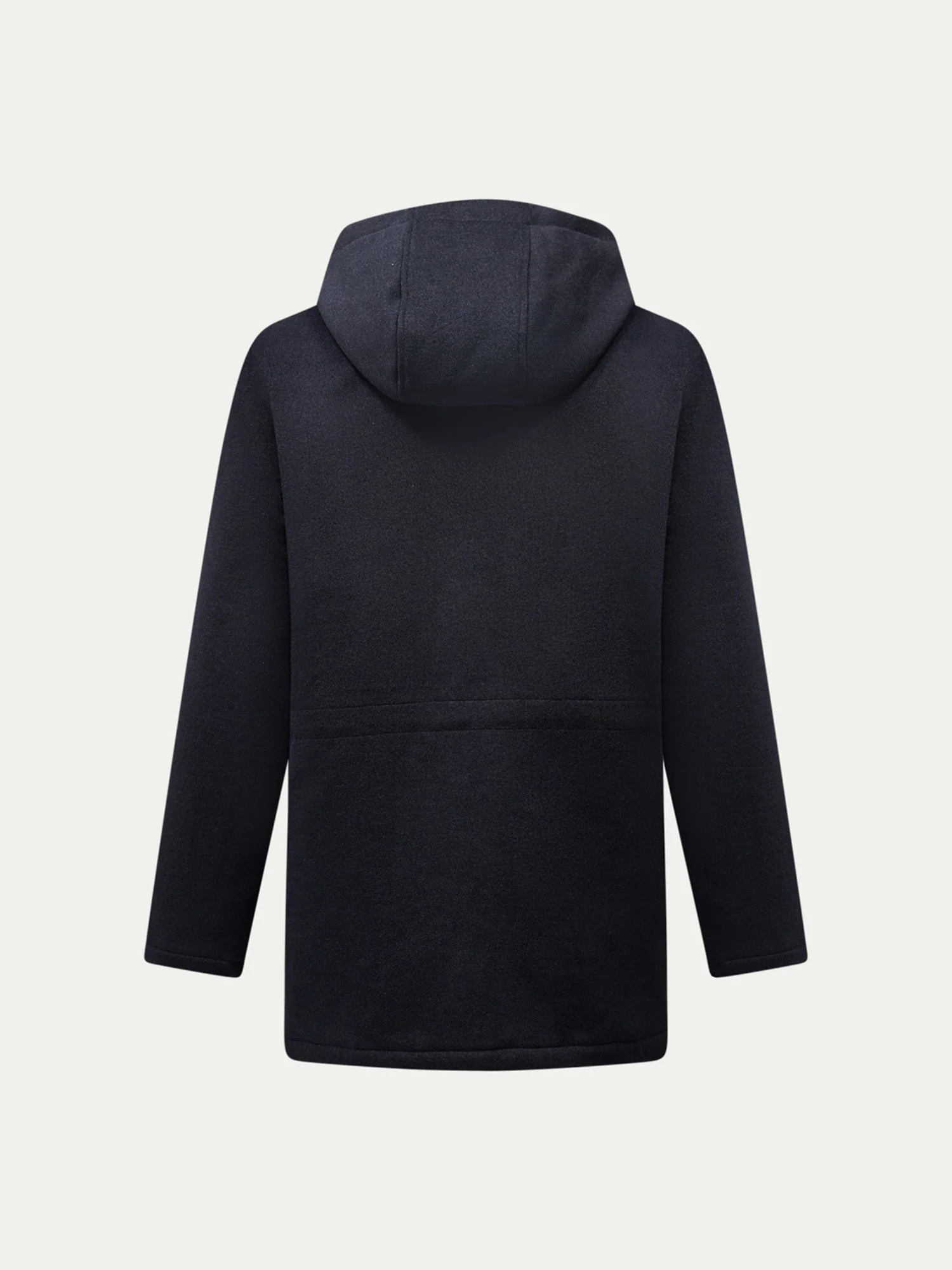 Wool Blend Padded Parka in Dark Sapphire Navy - Image 8