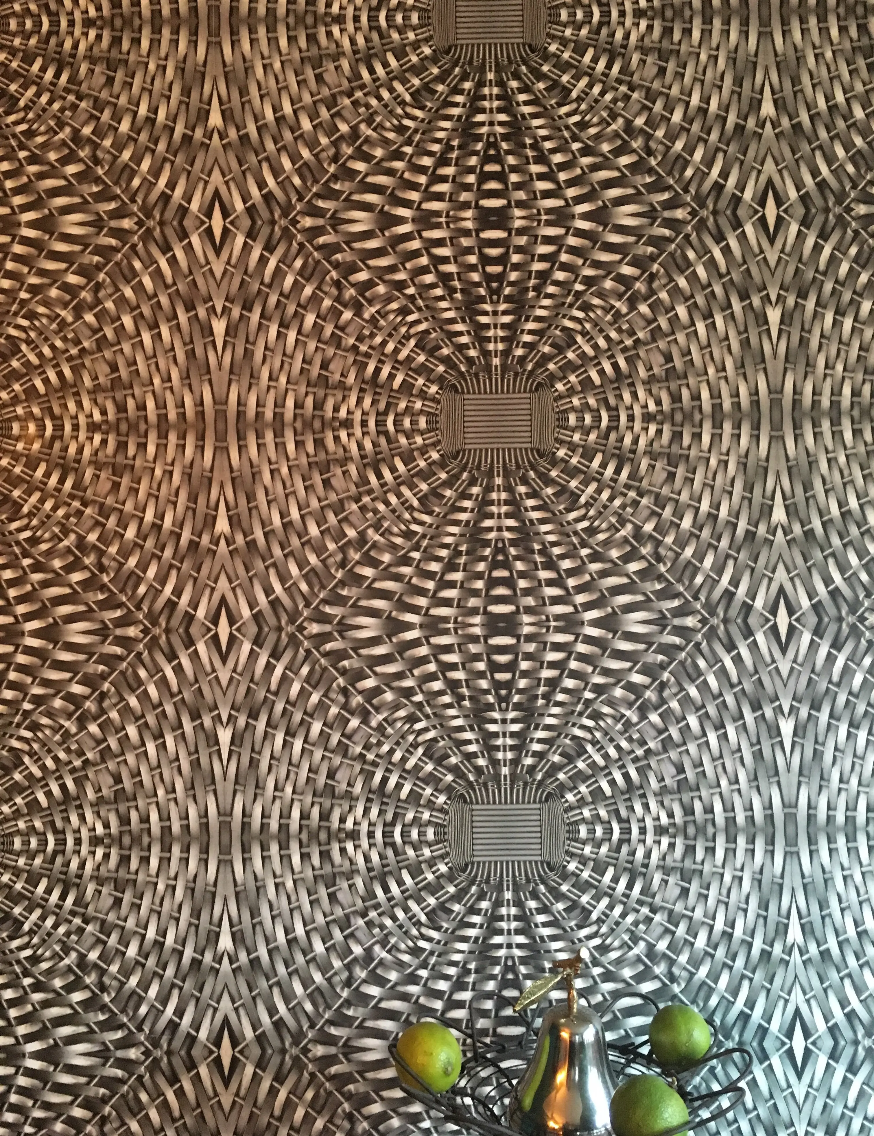 Woven Metal Basket Wallpaper - Image 6