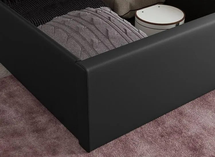 Yardley Upholstered Ottoman Bed Frame - Black - Image 6