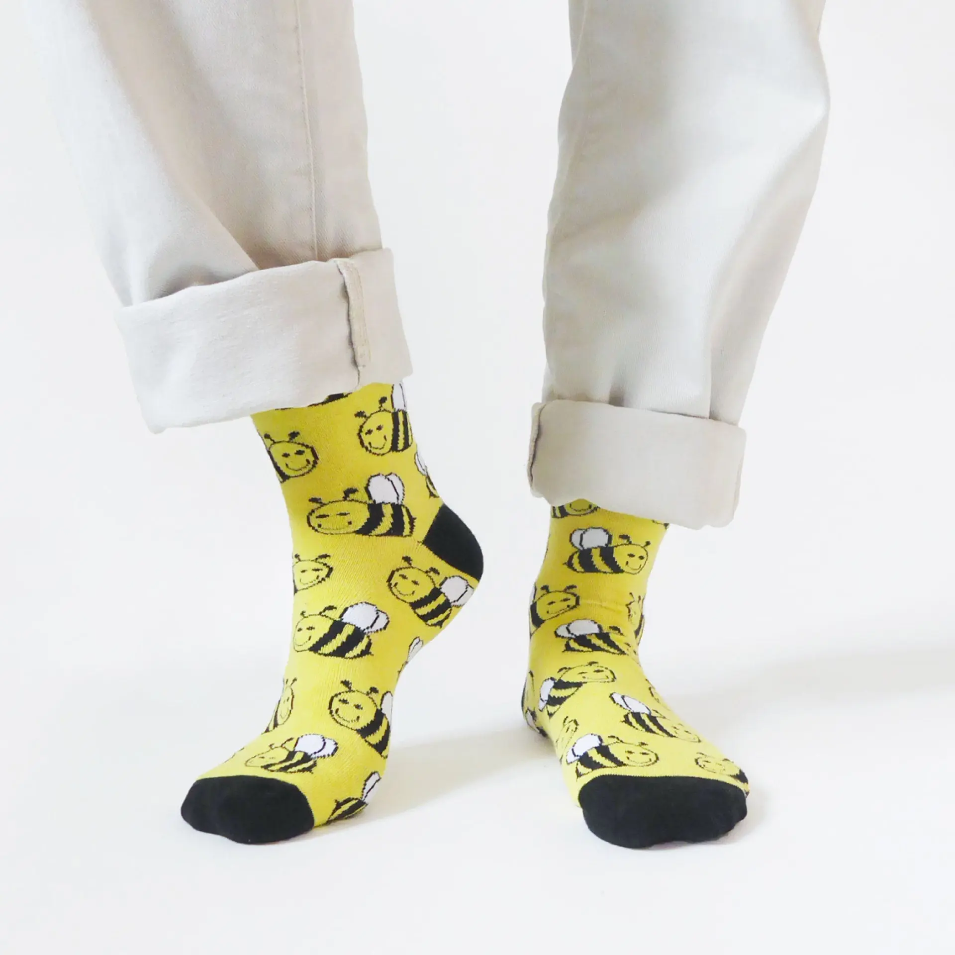 Yellow Lover 3 Bamboo Sock Set - Image 3